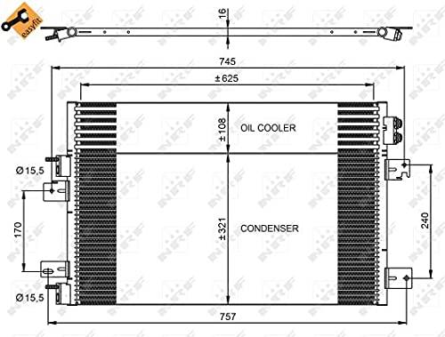 High-Efficiency 350031 AC Condenser for Home & Car Air Conditioning Systems - Perfect for Cooling & Climate Control in Vehicles & Residential Spaces
