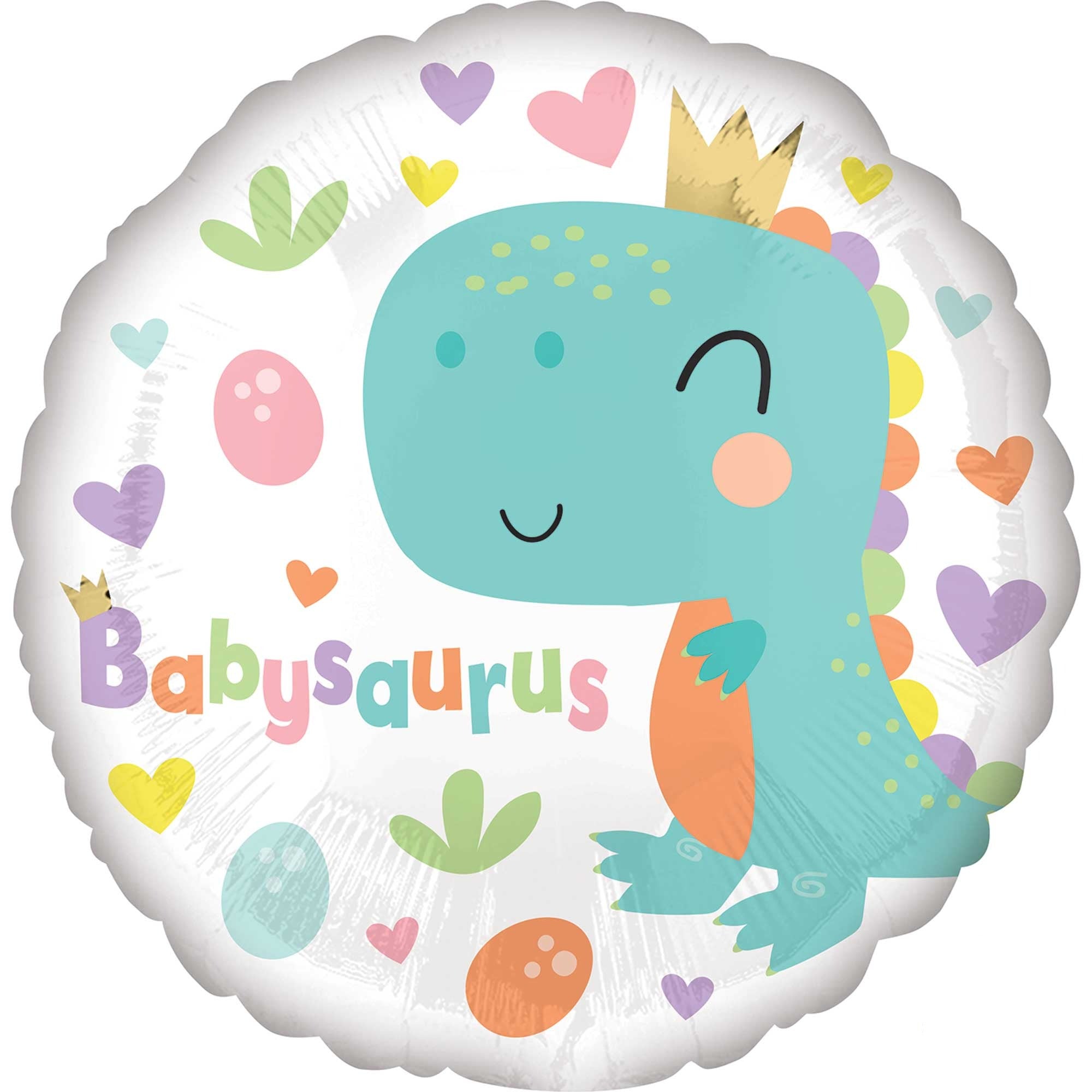 45cm Standard HX Babysaurus Dinosaur Balloon - Premium Latex Party Decorations for Birthday, Baby Shower & Jurassic Themed Events