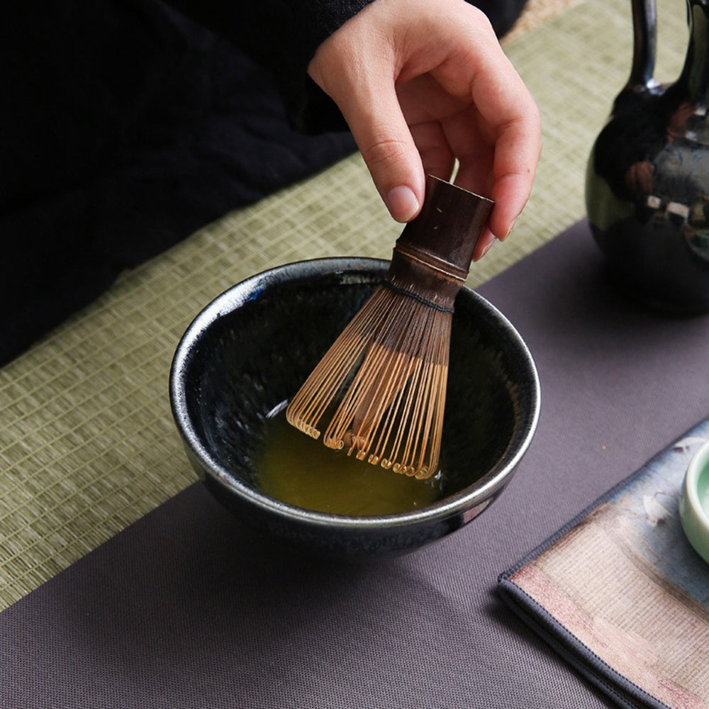 Premium Tenmoku Matcha Green Tea Set with Travel Bag - Authentic Japanese Ceremony Kit for Home, Office & Travel - Perfect Gift for Tea Lovers