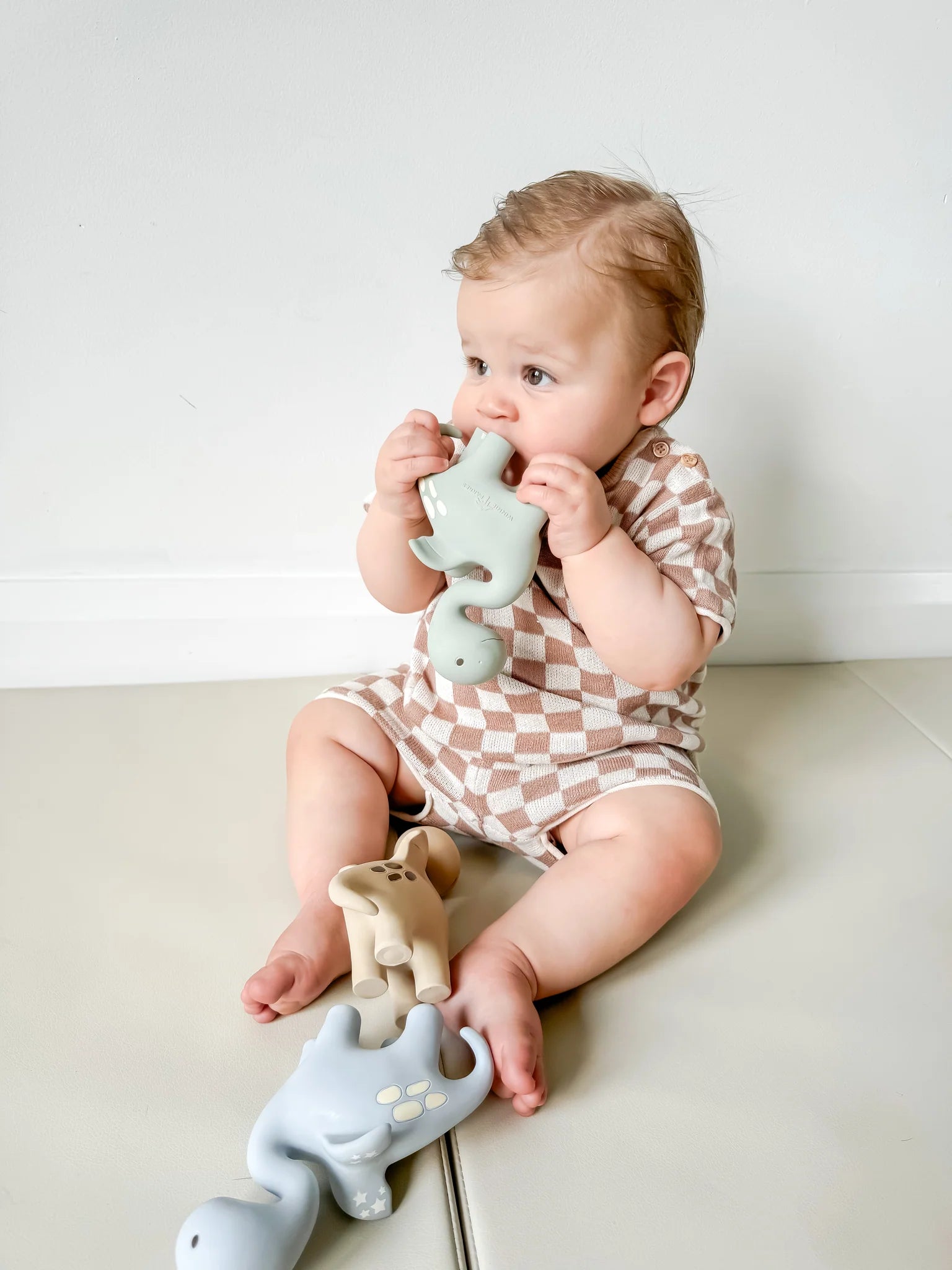 Diplo the Dino Dragon Natural Rubber Teether - BPA-Free Baby Teething Toy for Soothing Sore Gums | Perfect for Infants 3+ Months | Cute Dinosaur Design for Playtime & Teething Relief