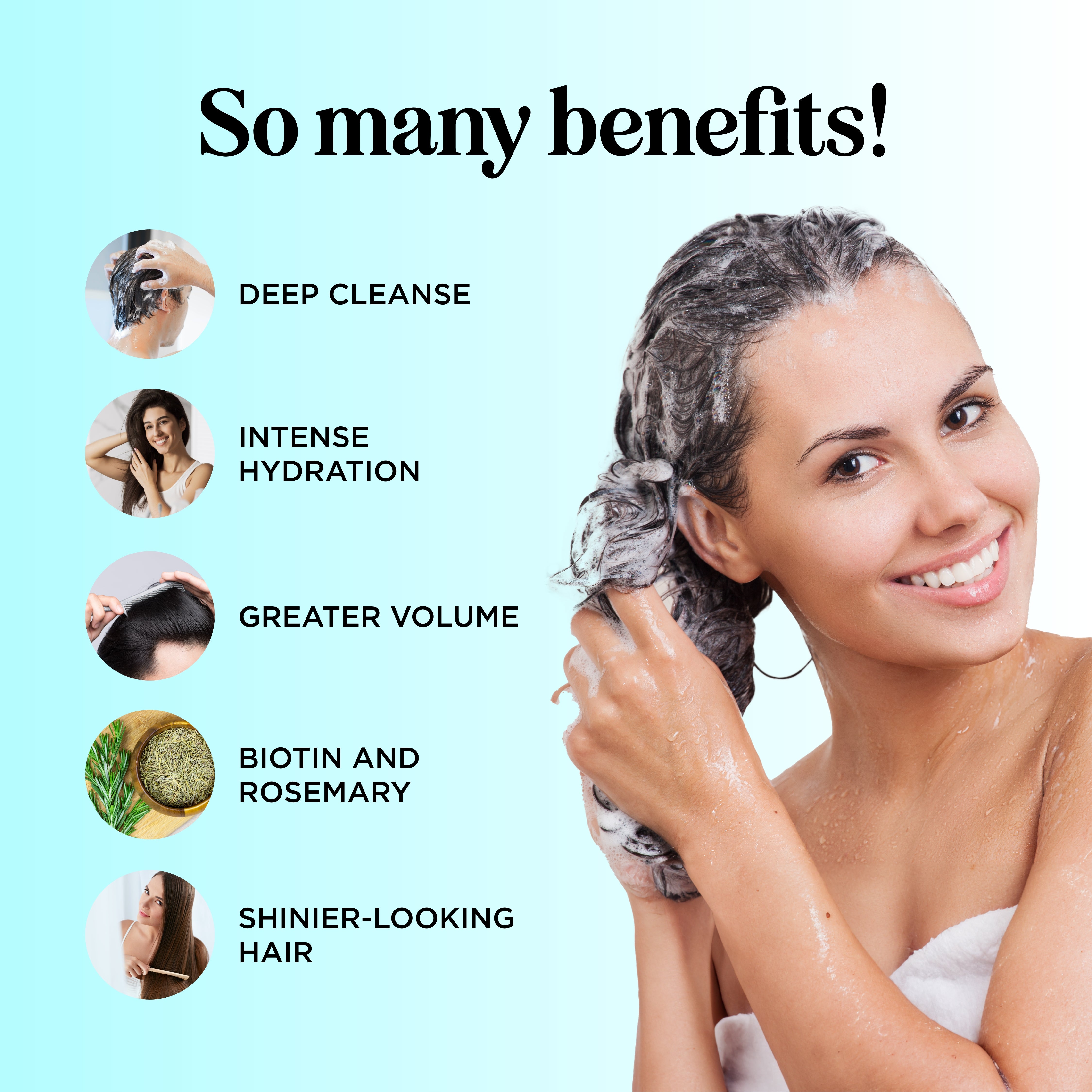 Biotin Shampoo and Conditioner Set for Hair Growth & Thickness - Sulfate Free Volumizing Hair Care Duo for Men & Women - Perfect for Daily Use & Damaged Hair Repair