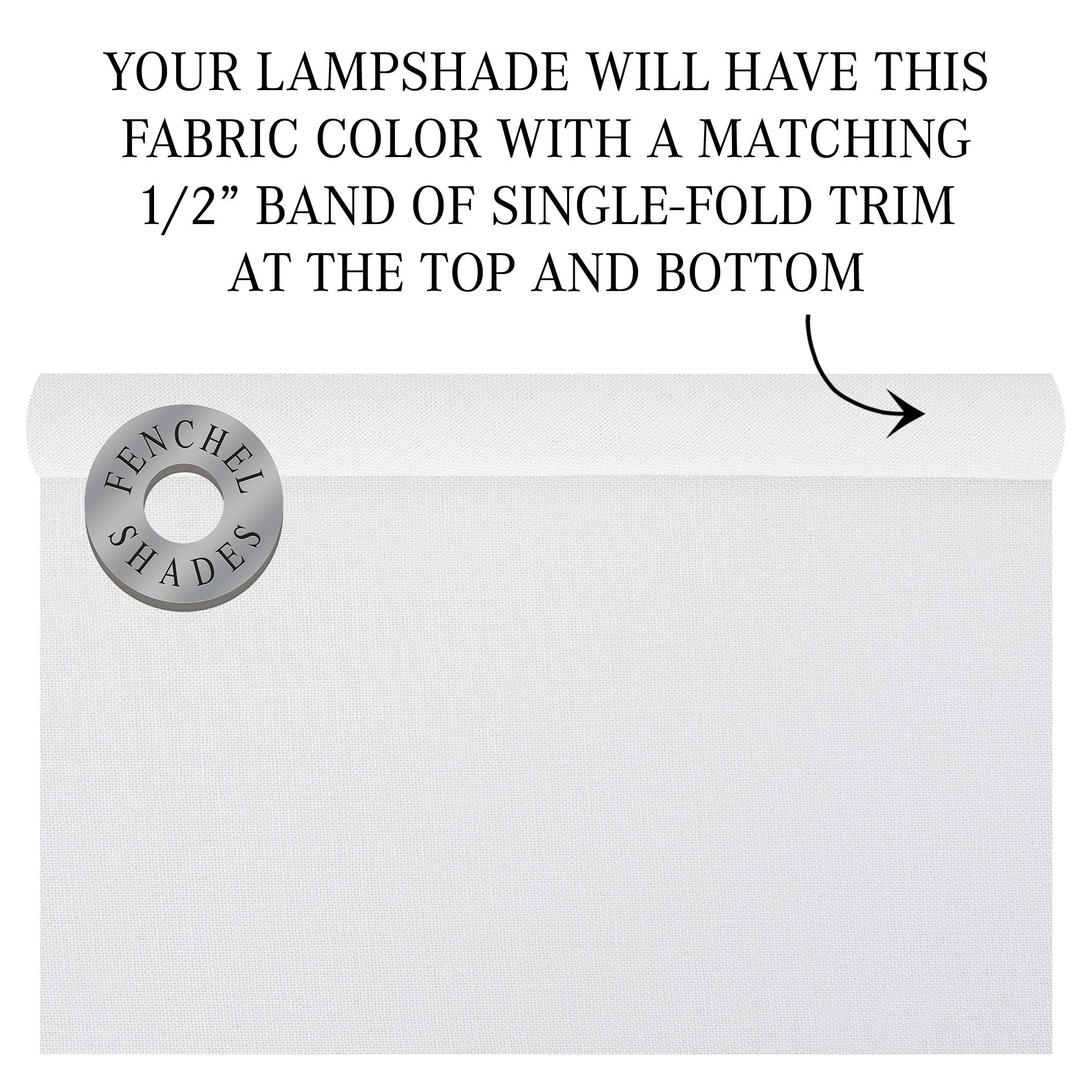 Linen White Lampshade 6
