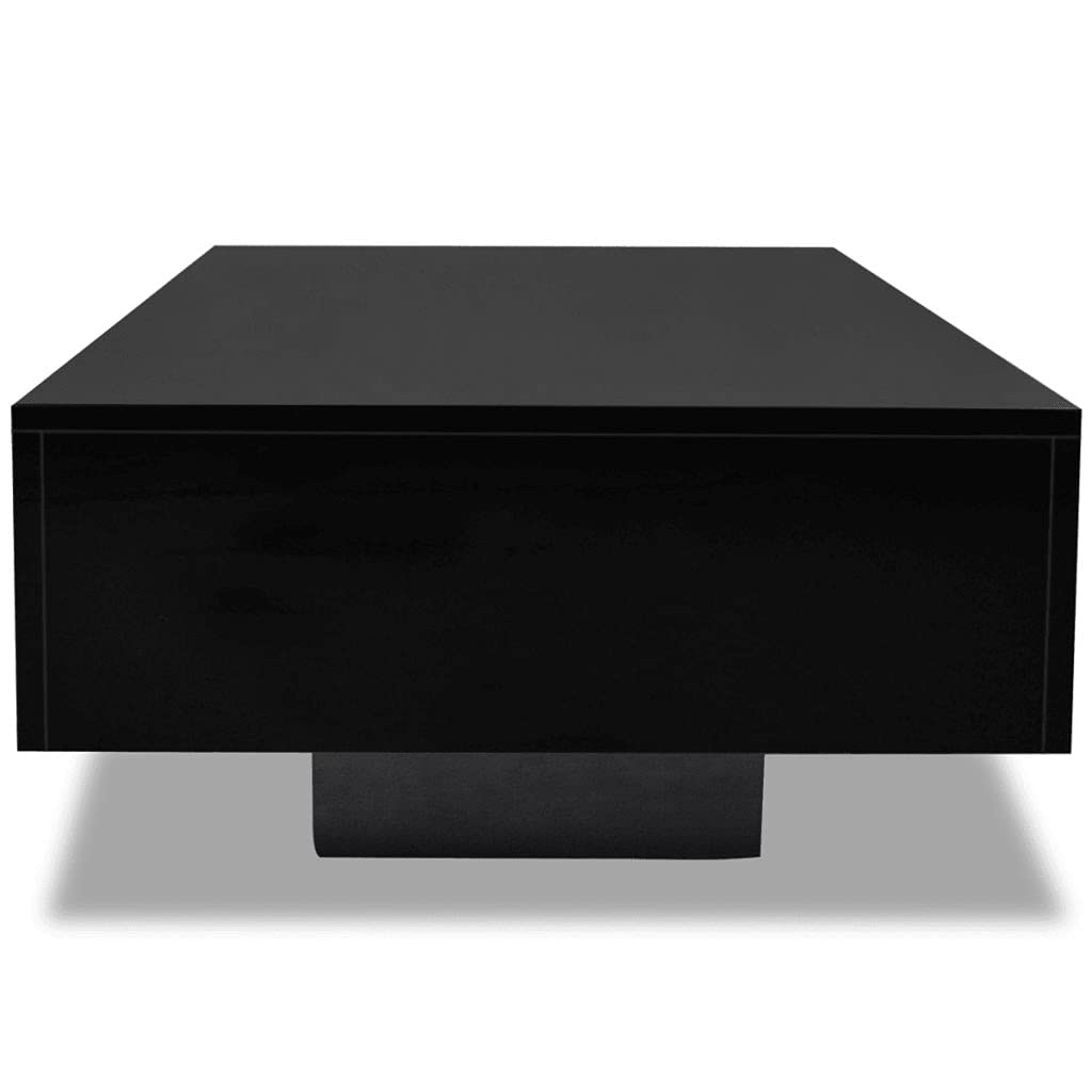 FAMIROSA Modern High Gloss Coffee Table - 33.5