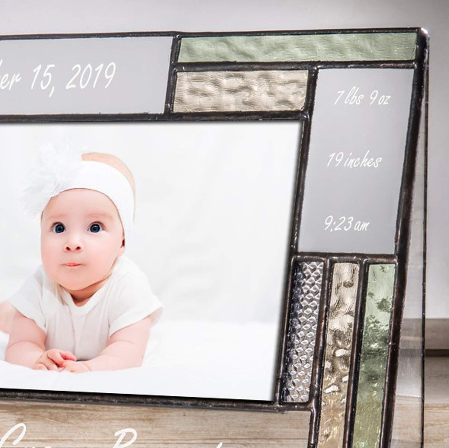Personalized Baby Picture Frame 4x6 - Nursery Decor for Newborn Gift | Home & Baby Shower