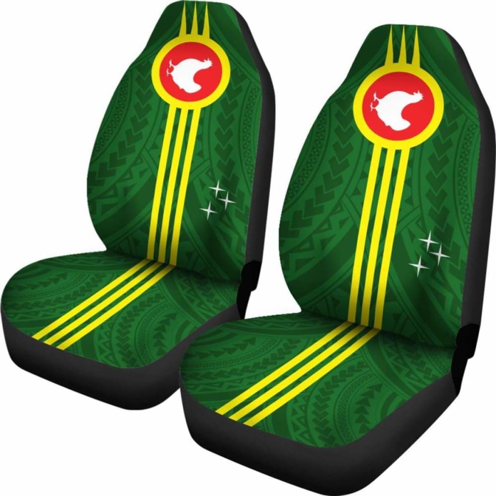American Samoa Car Seat Covers with Manu'Atele Flag Design - Durable & Stylish Auto Accessories for Trucks & SUVs - Perfect for Road Trips & Island-Themed Decor