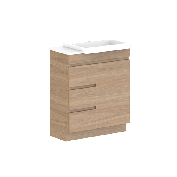 ADP Glacier Pro Semi Recessed Vanity Set with Solid Surface Top - 24