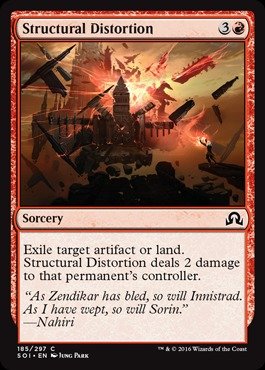 Magic The Gathering - Structural Distortion (185/297) - Shadows Over Innistrad MTG Card - Collectible Trading Card Game for Deck Building & Strategy Play - Perfect for MTG Tournaments and Casual Gaming Nights