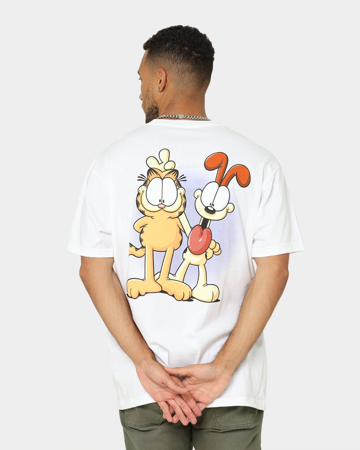 Vintage Garfield Best Friends Graphic T-Shirt - White Cotton Tee for Men & Women - Perfect for Casual Wear, Gifts, and Pop Culture Fans