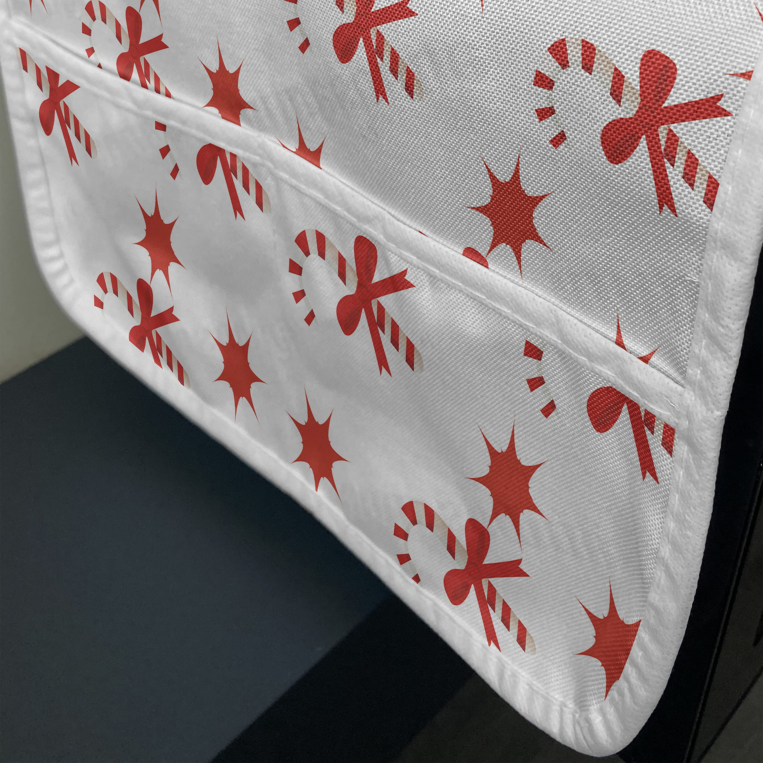 Ambesonne Gingerbread Man Christmas Microwave Cover - Water Resistant Kitchen Organizer with Pockets, 36