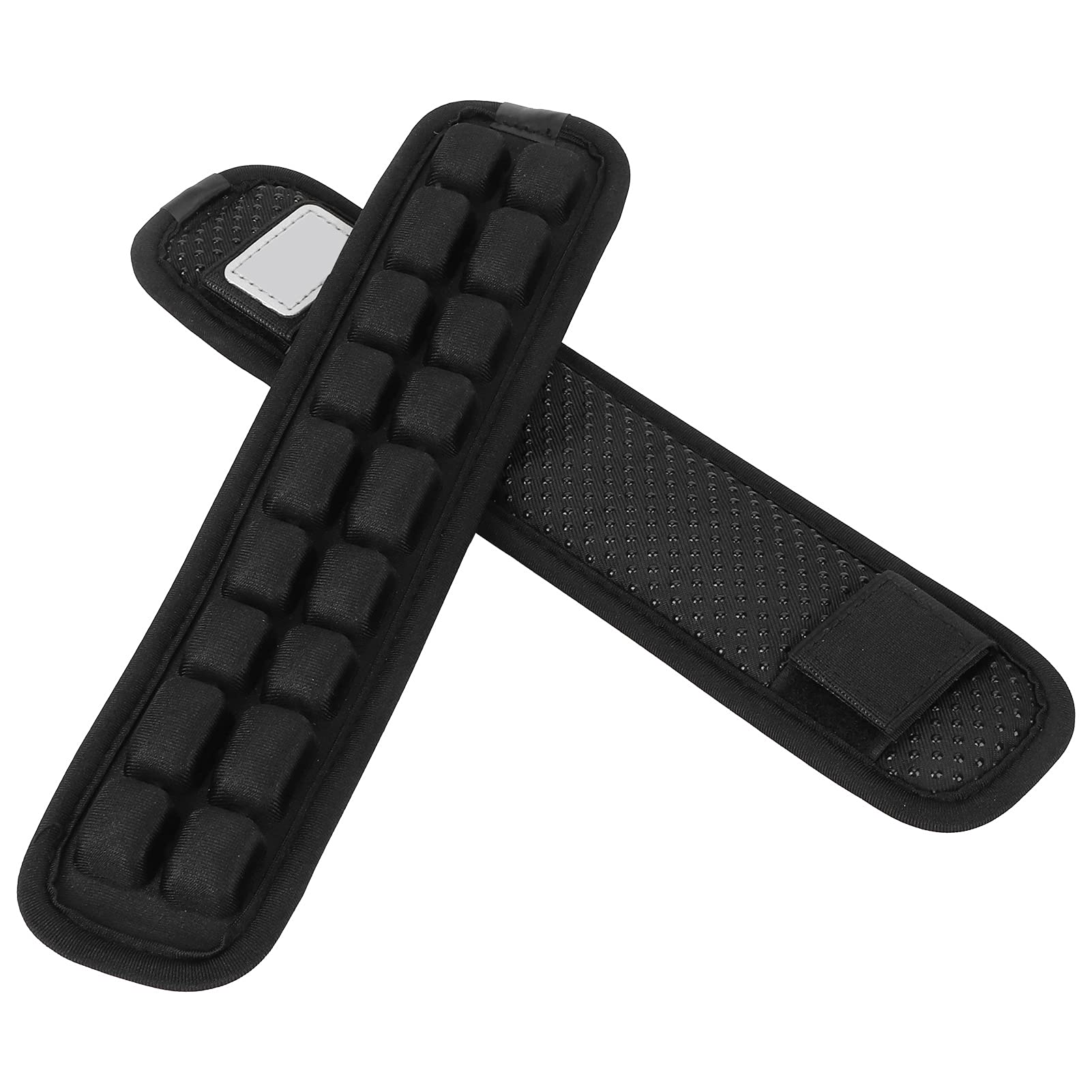 2PCS Anti-Slip Shoulder Strap Pads with Air Cushion - Black Backpack Shoulder Pads for Comfort & Stress Relief - Perfect for Hiking, Travel & Mounted Storage Systems