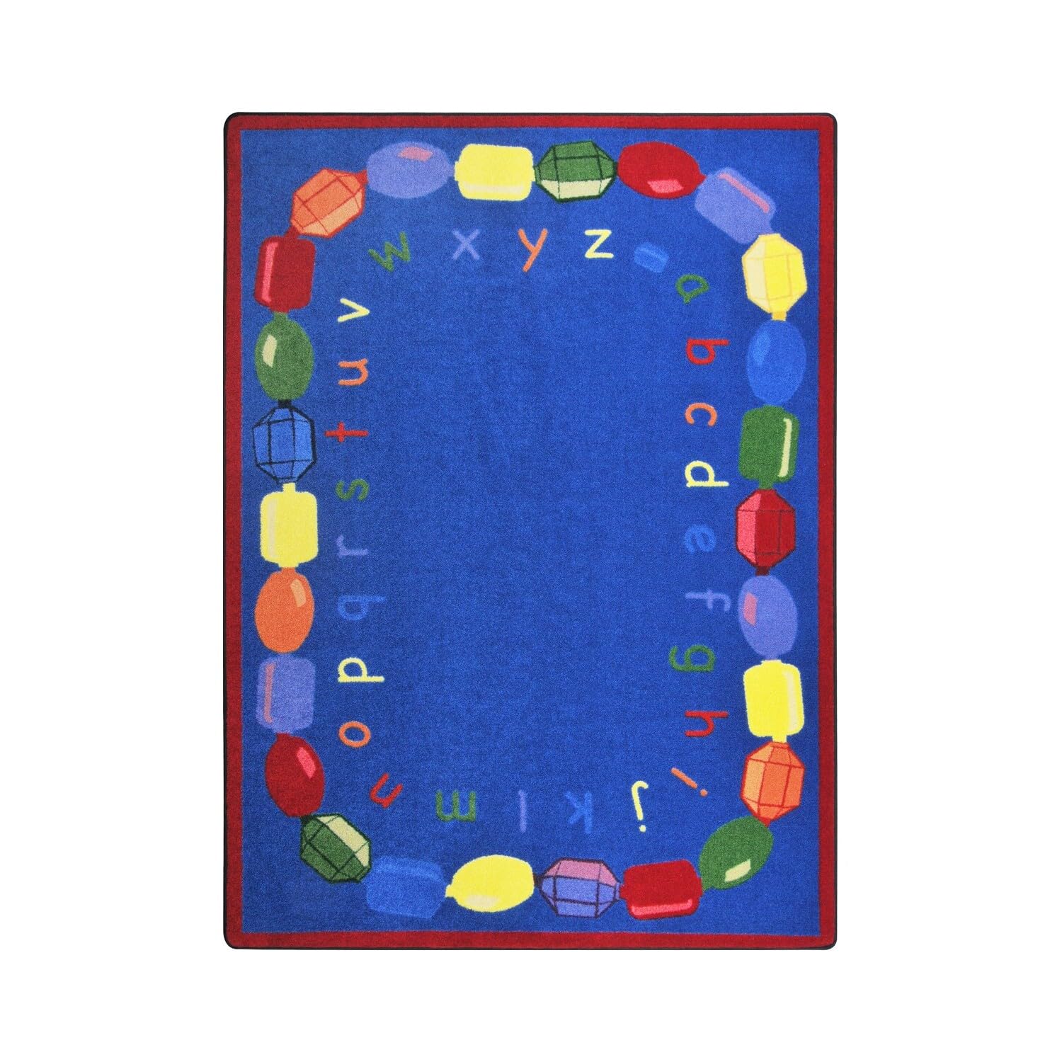 **Joy Carpets Baby Beads Rug - Non-Slip Play Mat for Kids, Soft & Durable, 5'4