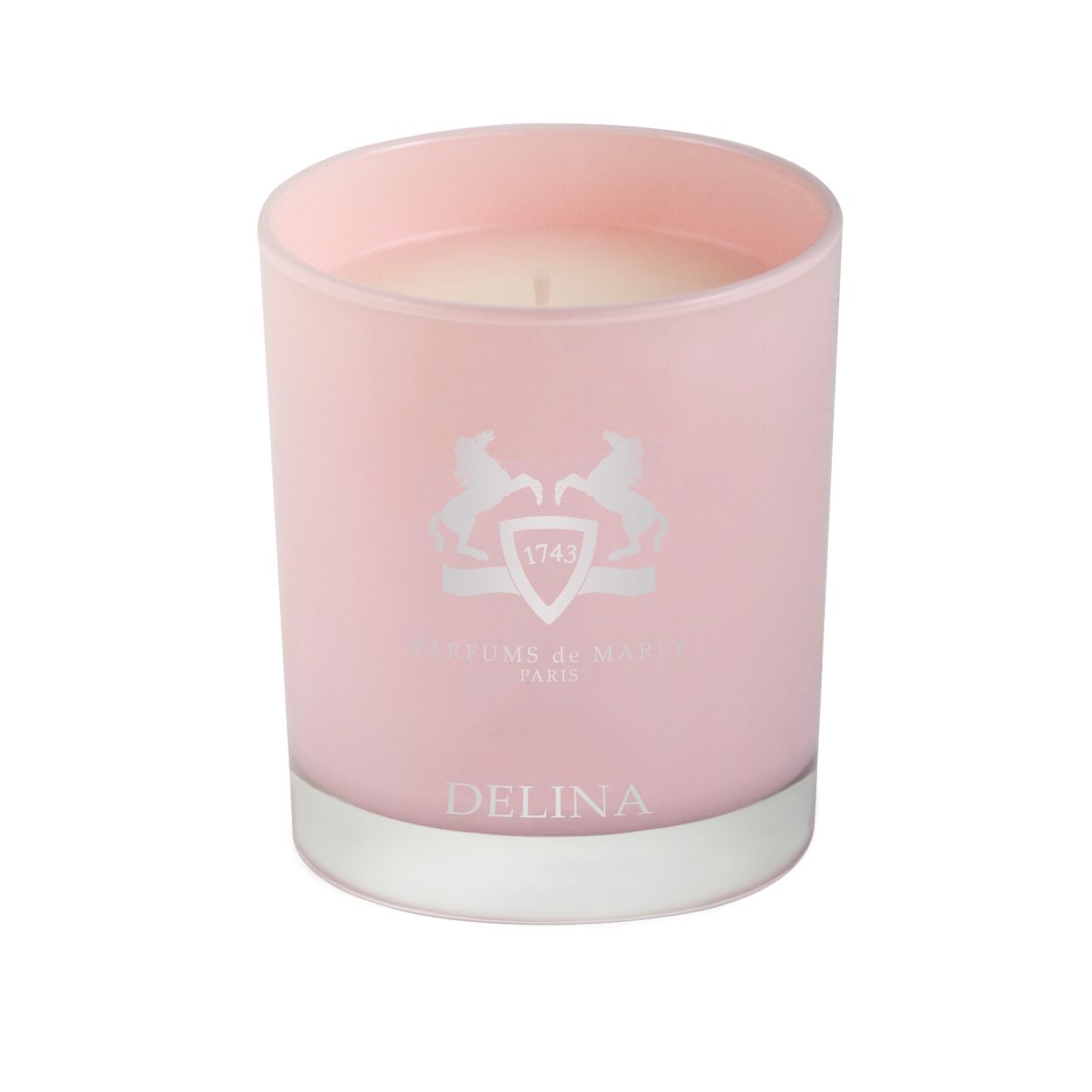 Parfums De Marly Delina Luxury Scented Candle - Floral & Fruity Home Fragrance for Living Room, Bedroom & Bathroom Decor