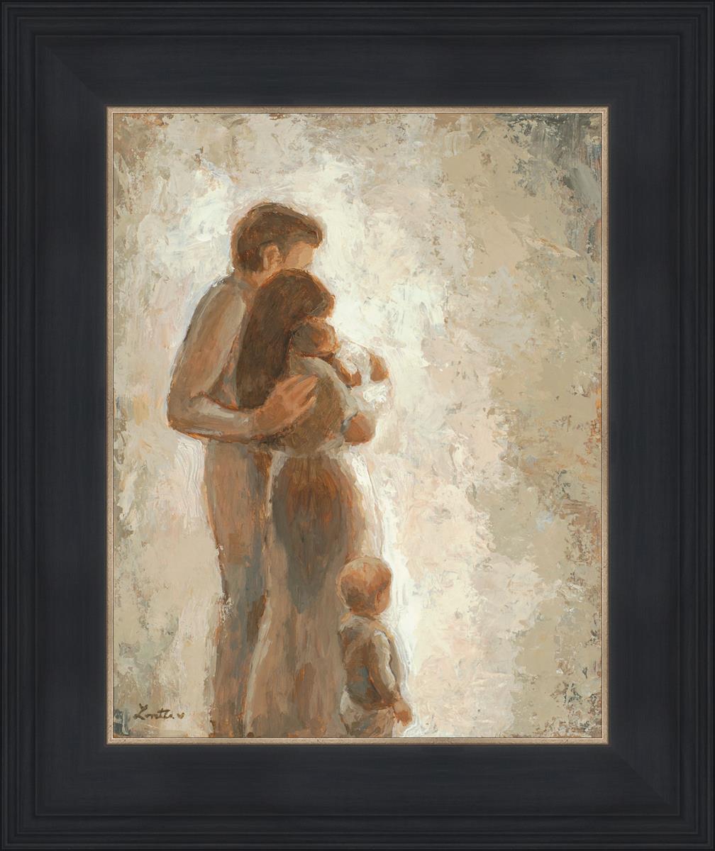 Family Looking Towards the Light - Inspirational Wall Art for Home Decor | Motivational Canvas Print for Living Room, Bedroom & Office | Perfect Gift for Family & Friends