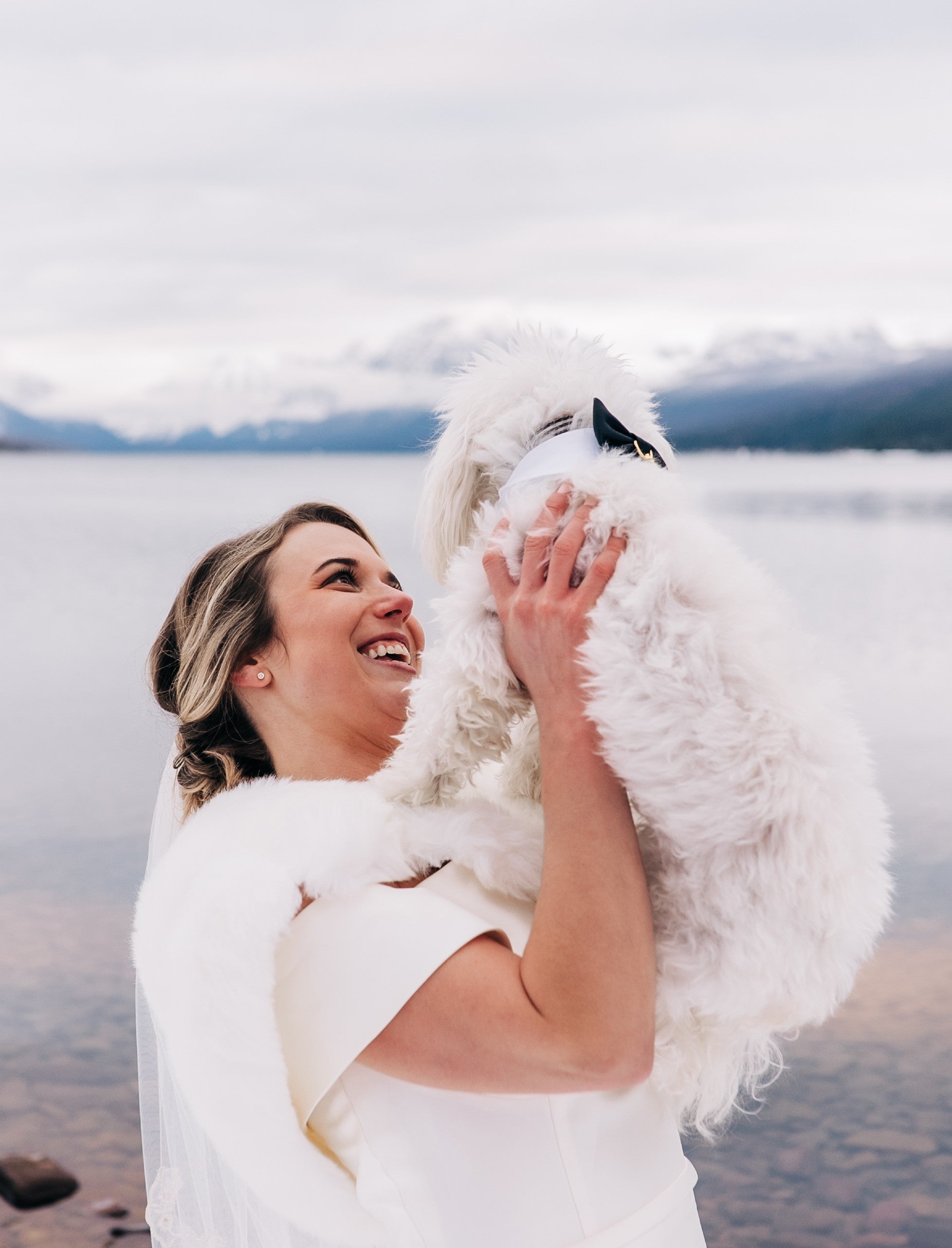 Ivory White Fur Wrap - Soft & Luxurious Winter Shawl (Penelope Wht01) | Perfect for Weddings, Parties & Cold Weather Fashion