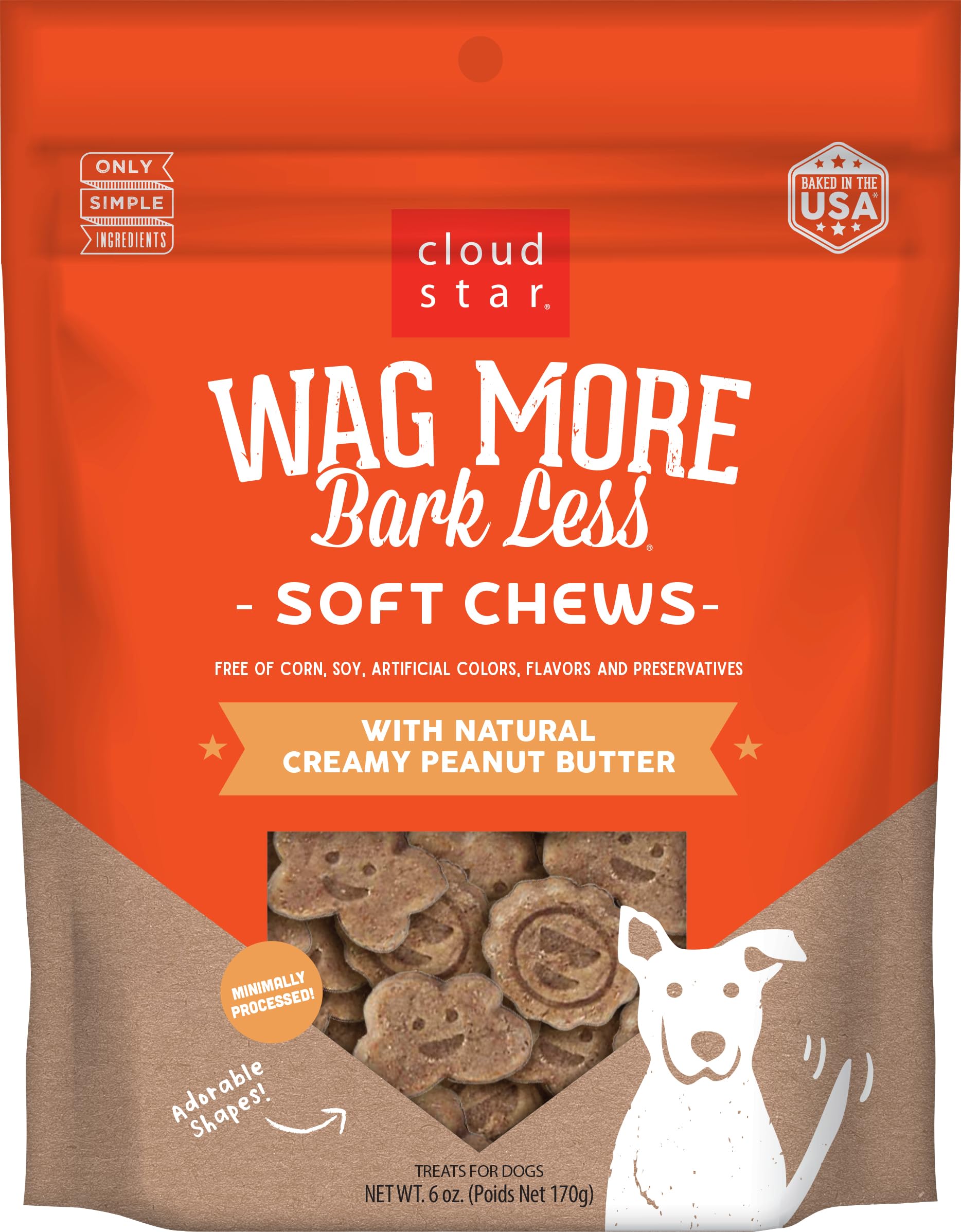Cloud Star Wag More Bark Less Original Soft & Chewy Dog Treats - Corn & Soy Free, Made in USA - Healthy Natural Snacks for Dogs - Perfect for Training, Rewards & Daily Treats