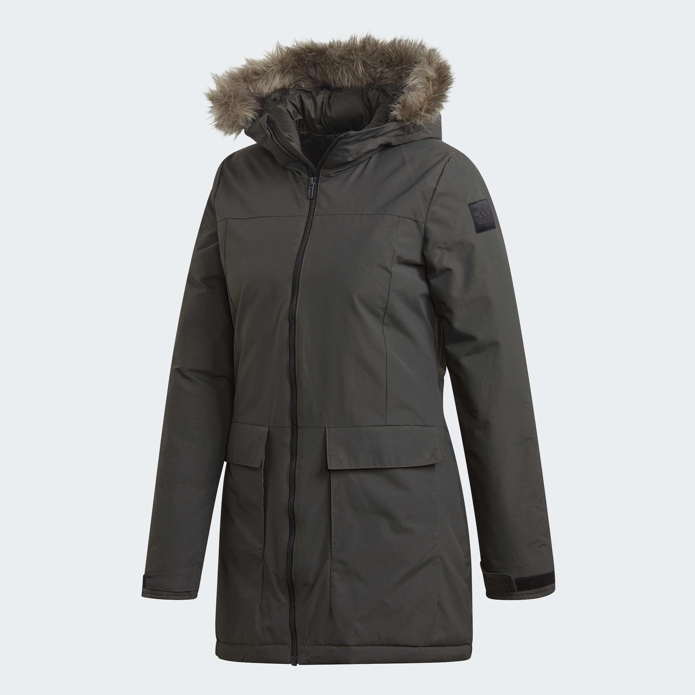adidas Women's Xploric Waterproof Winter Parka Jacket - Lightweight Windproof Hooded Coat for Hiking, Running & Outdoor Activities