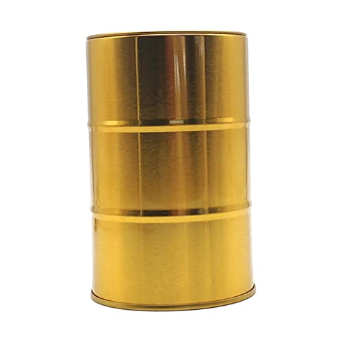 Vintage Gold Compact Blade Disposal Box - Secure Storage for Used Razor Blades, Salon & Bathroom Countertop Organizer - Perfect for Barbershops, Home Grooming & Travel Safety