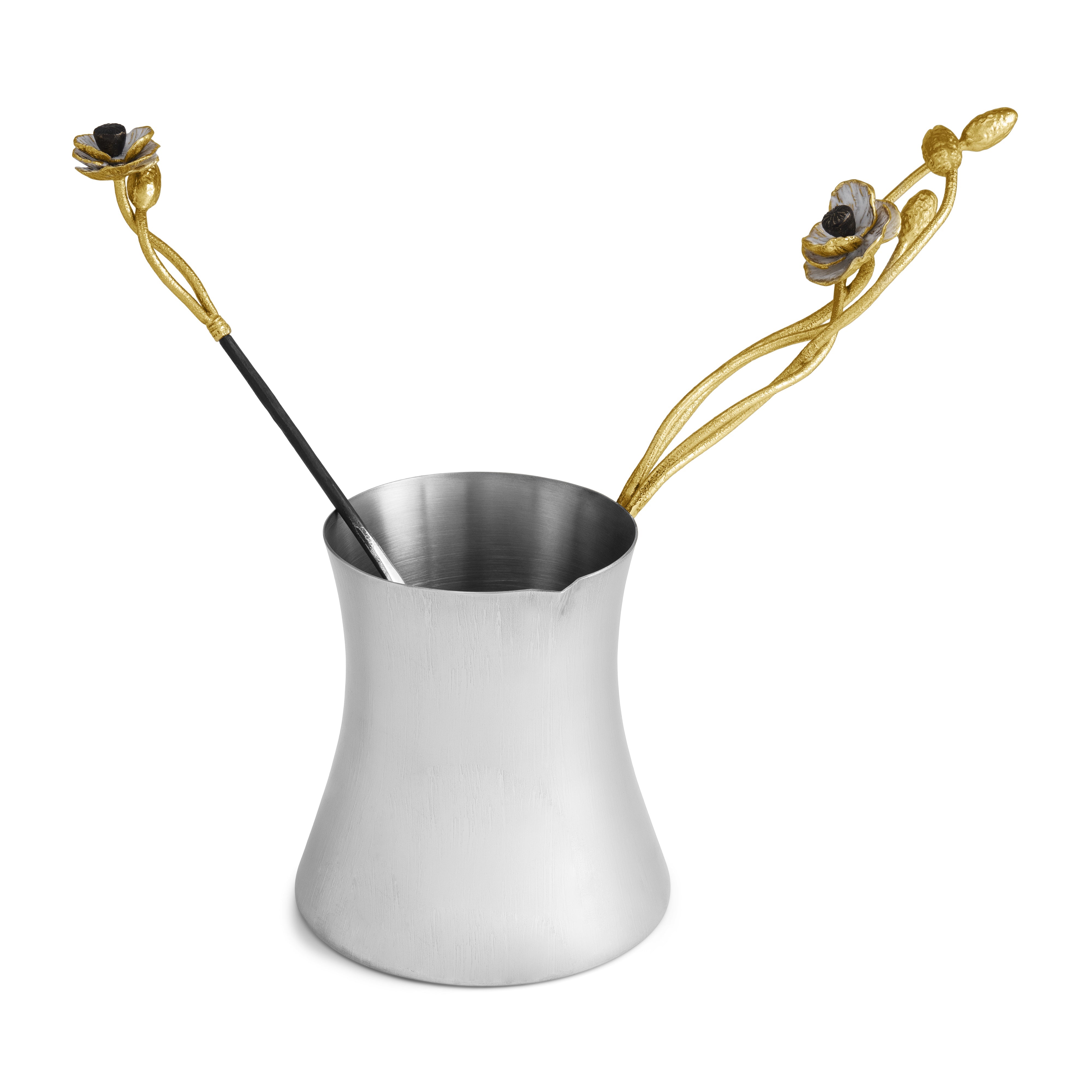 Premium Anemone Coffee Pot with Spoon - Elegant Tea & Coffee Serving Set for Home, Office, or Gifts - Perfect for Morning Brews & Afternoon Tea Parties