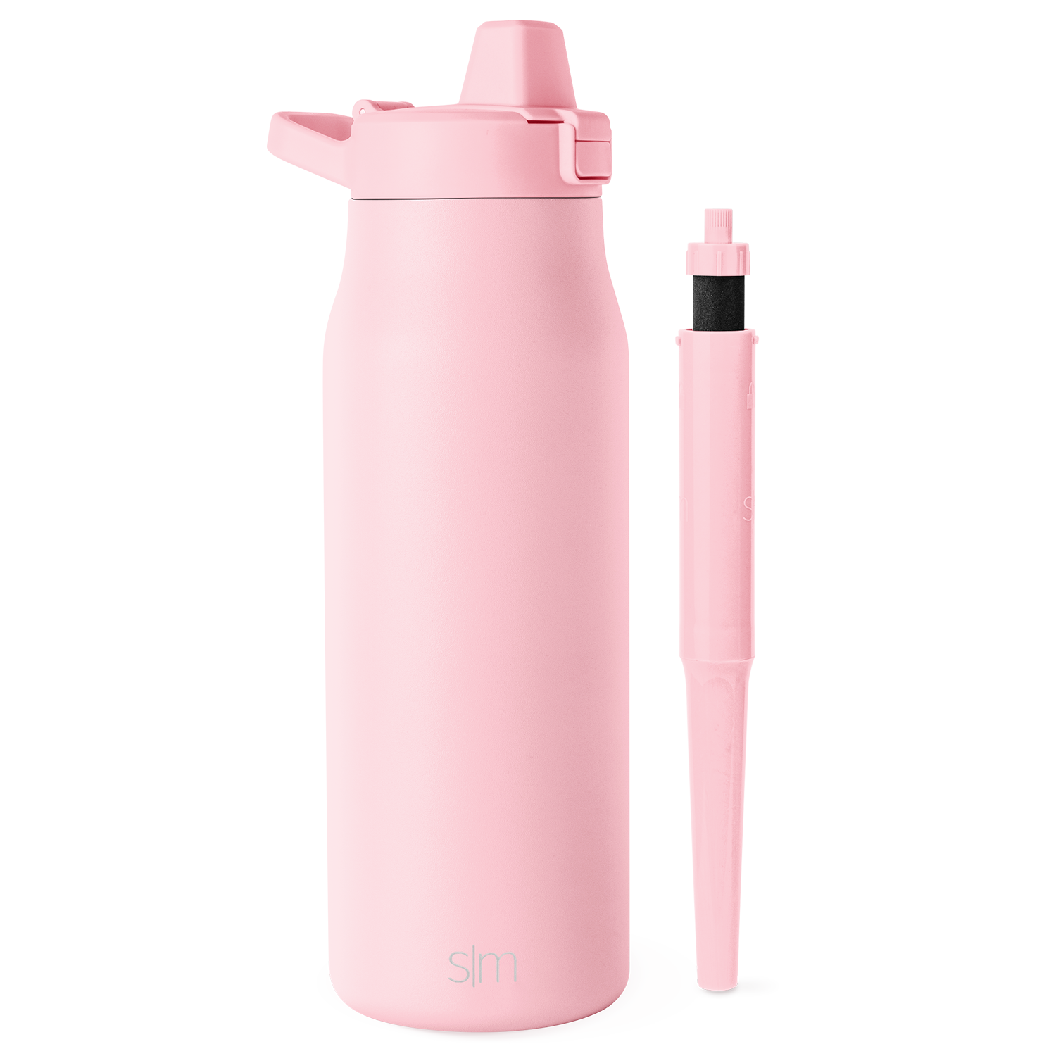 Stainless Steel Flip Straw Lid with Simple Filter - Perfect for Tumblers, Travel Mugs & Reusable Water Bottles - Leakproof & Eco-Friendly Design