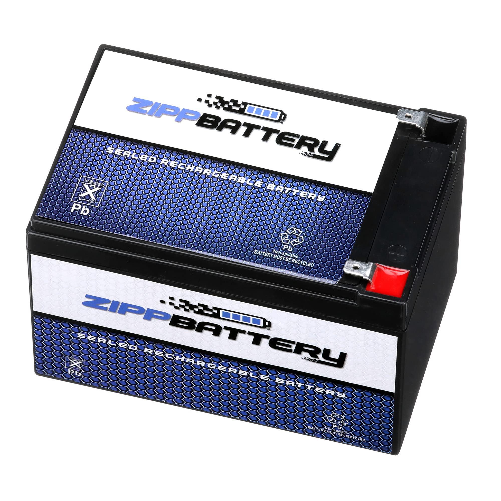12V 12AH 144W Sealed Lead Acid (SLA) Rechargeable Battery with T2 Terminals - Perfect for Solar Power Systems, Emergency Backup, Electric Scooters & Mobility Devices by Zipp Battery