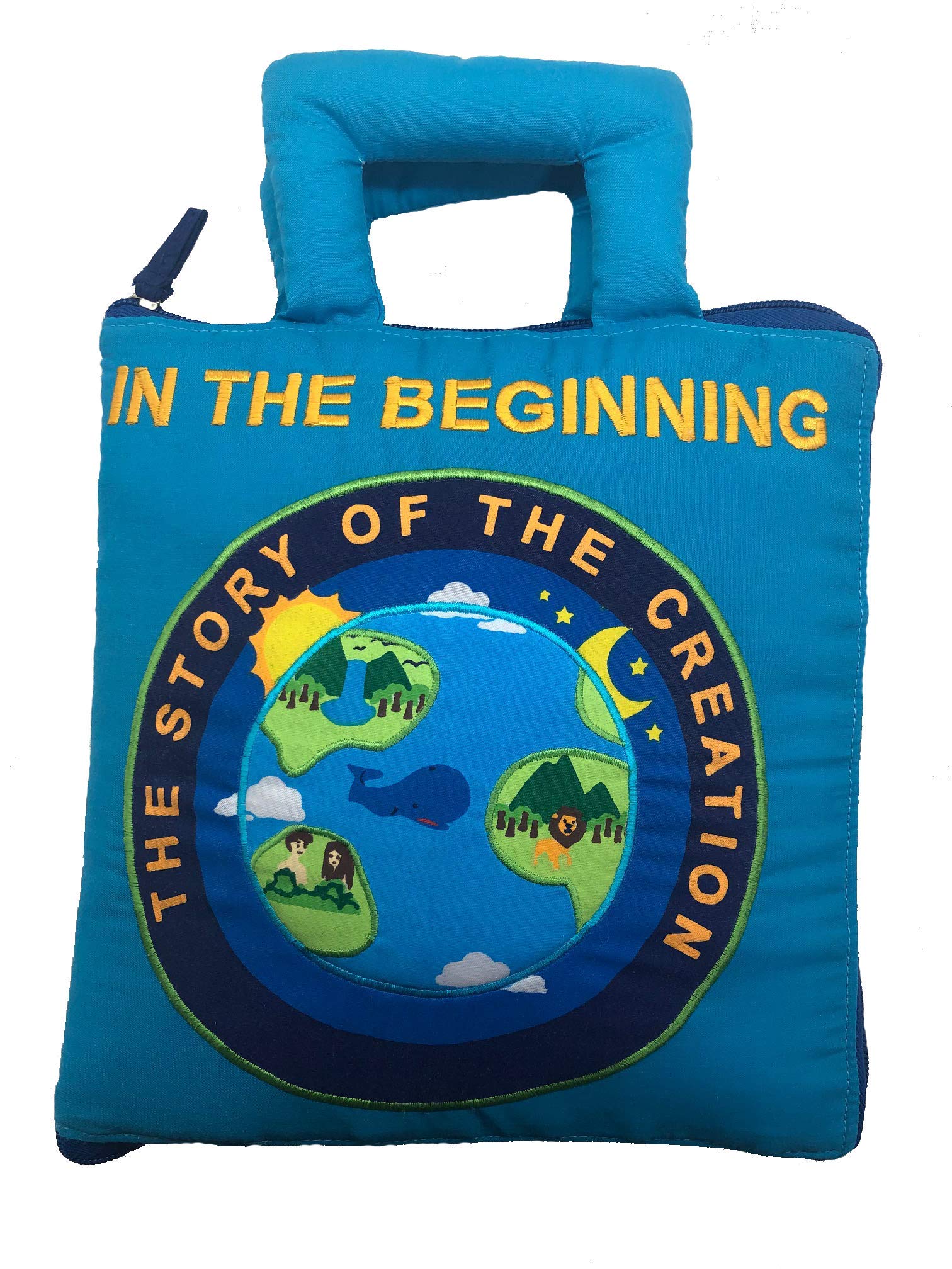 The Beginning Quiet Book: Interactive Creation Story Fabric Activity Busy Book for Toddlers & Kids | Educational Bible Learning Toy for Church & Home | Perfect for Sunday School, Travel & Quiet Time Play