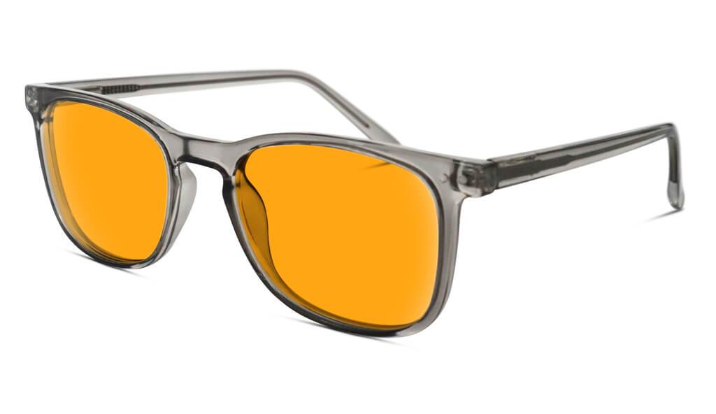 SunDown Taylor Blue Light Blocking Glasses - Pearl Grey Frame for Eye Strain Relief | Computer, Gaming & Nighttime Use