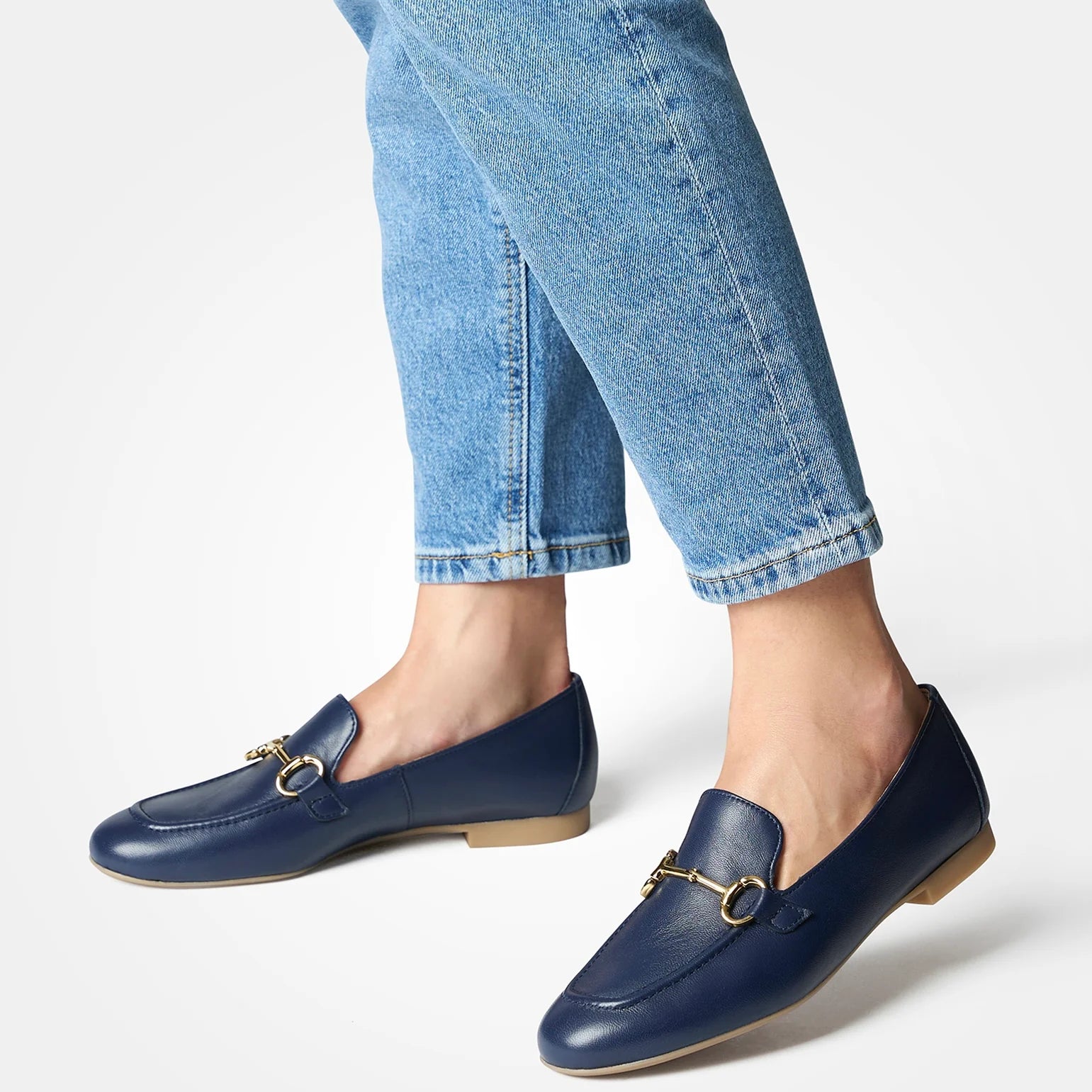 PAUL GREEN Navy Leather Loafer 2596 - Premium Men's Slip-On Shoes for Business & Casual Wear | Comfortable & Stylish Dress Shoes for Office, Travel & Everyday Use