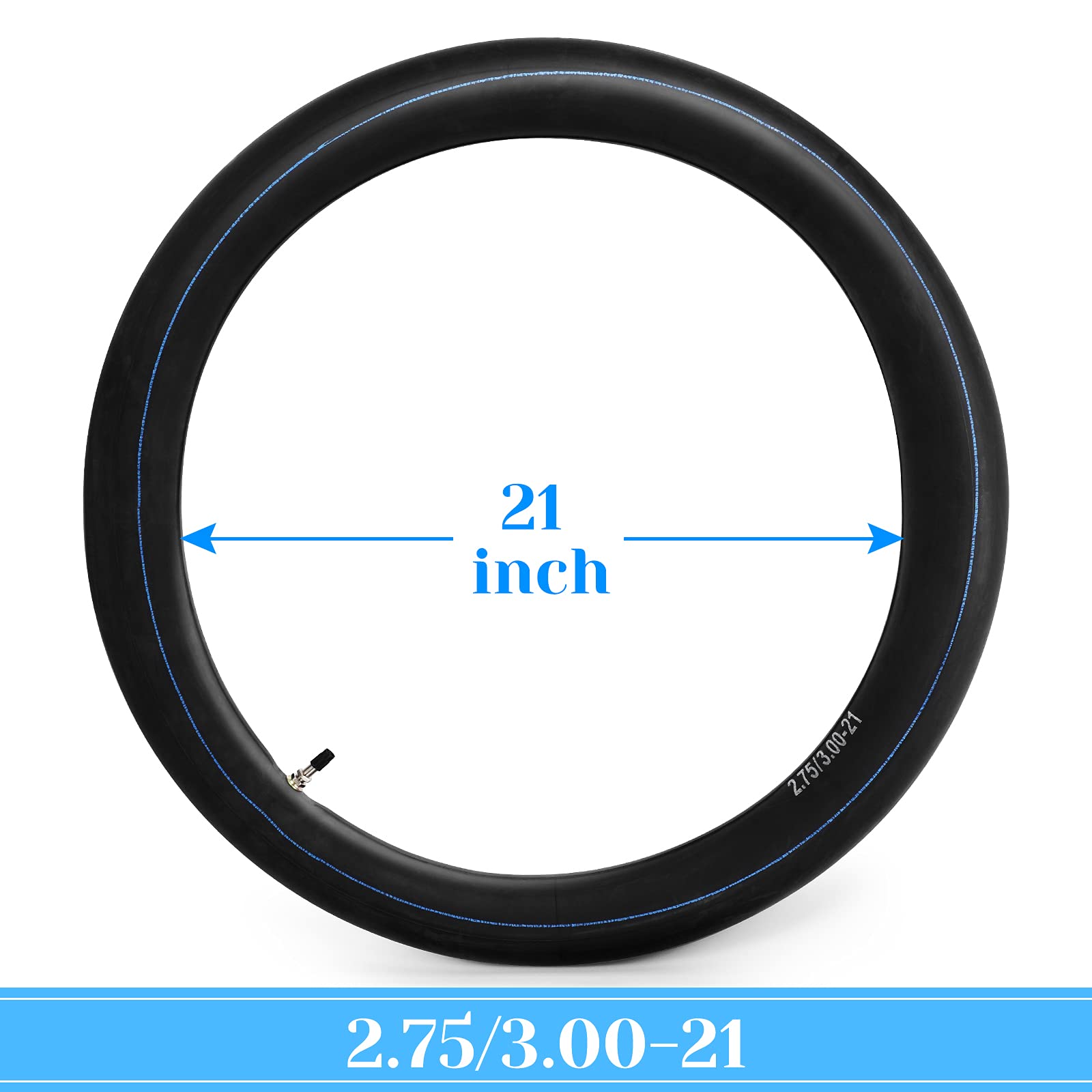 GARVEE 2-Pack 2.75/3.00-21 Heavy Duty Dirt Bike Inner Tubes - 80/100-21 Motorcycle Tire Tube Replacement for Honda CR250R CRF450R XR200 XR250 & Yamaha YZ125 TTR230 TTR250 - Off-Road & Trail Riding Accessories