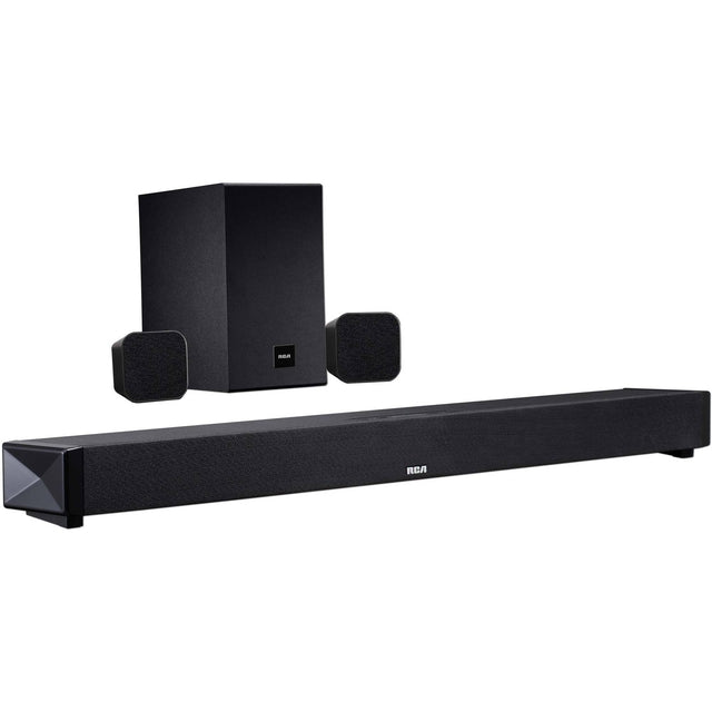RCA RTS739BWS 5.1 Channel Surround Sound Soundbar with Wireless Subwoofer - Perfect for Home Theater, Gaming & Movie Nights