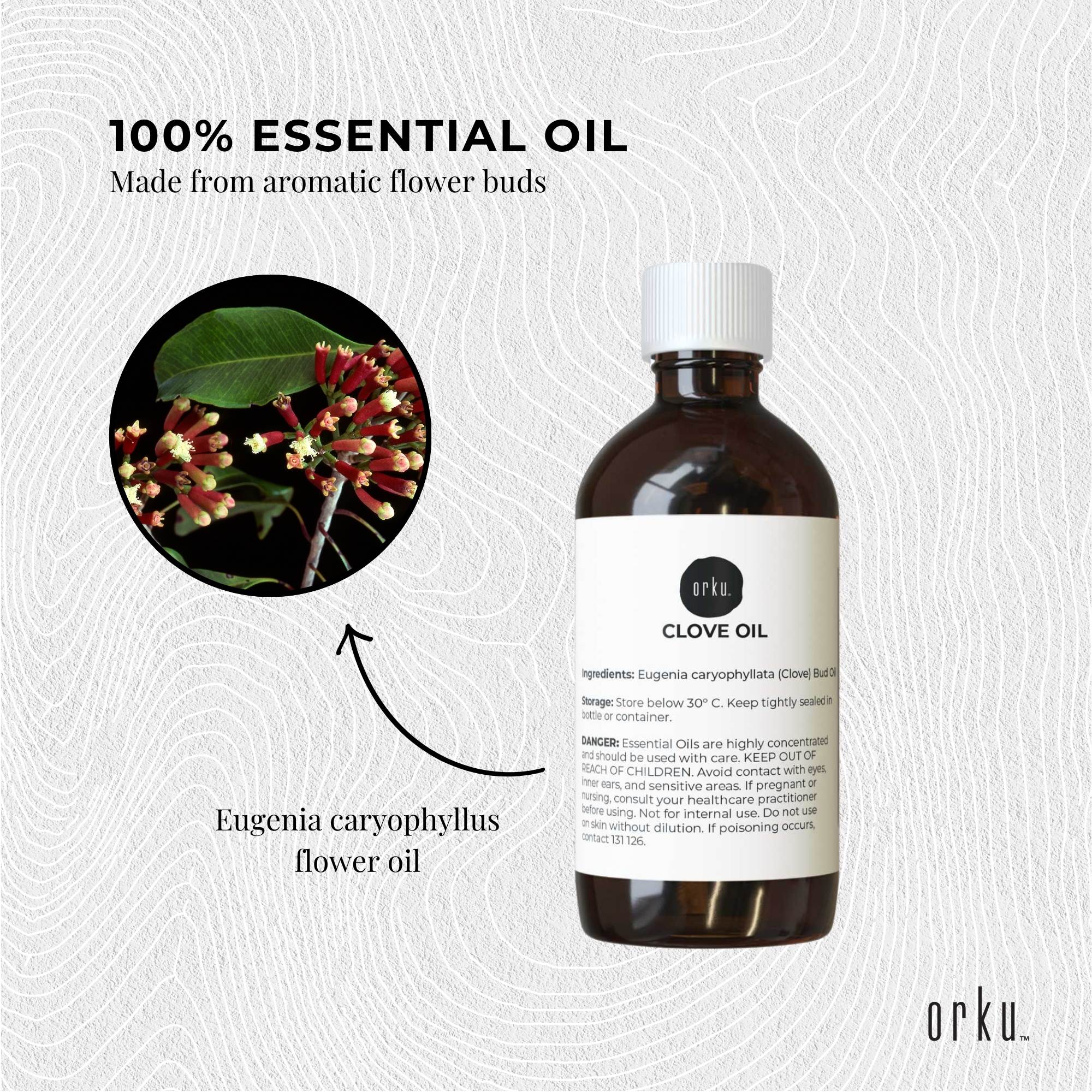 10ml Clove Bud Essential Oil - 100% Pure Natural Eugenol Rich Aromatherapy Oil for Relaxation & Stress Relief - Perfect for Diffusers, Massage & DIY Skincare