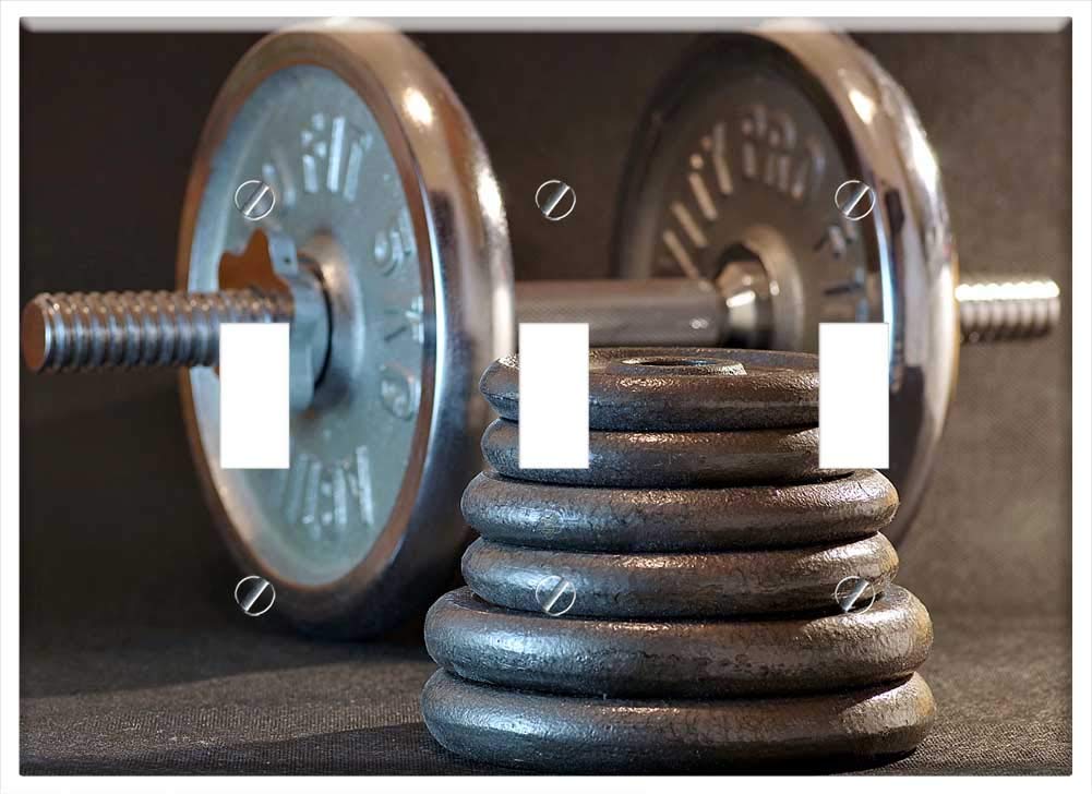 Triple Toggle Switch Plate - Heavy Duty Metal Dumbbell for Gym, Fitness & Bodybuilding | Perfect for Home Workouts & Strength Training