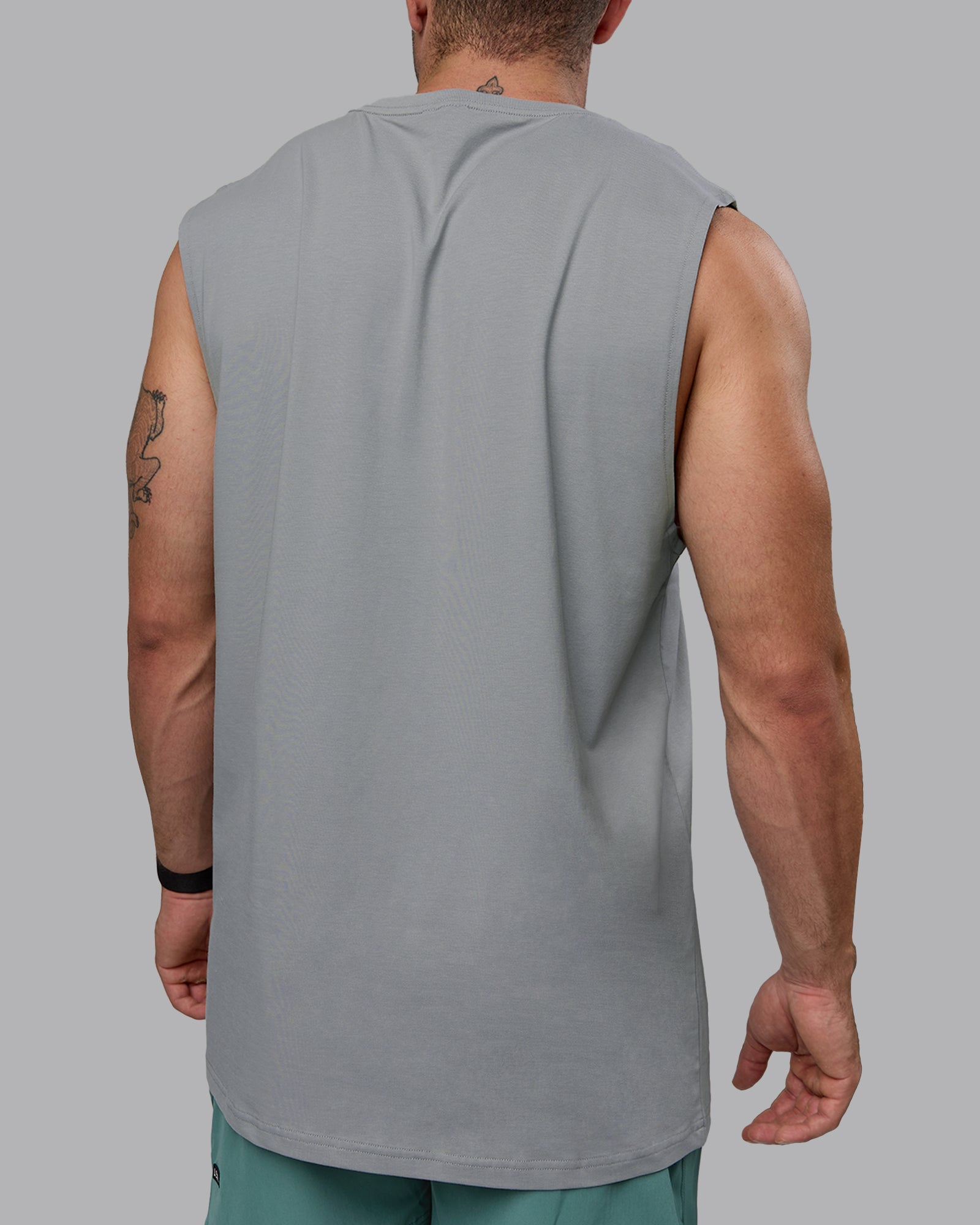 FLX Cotton Tank Top for Women - Soft Breathable Circular Knit Grey - Perfect for Yoga, Gym & Casual Wear