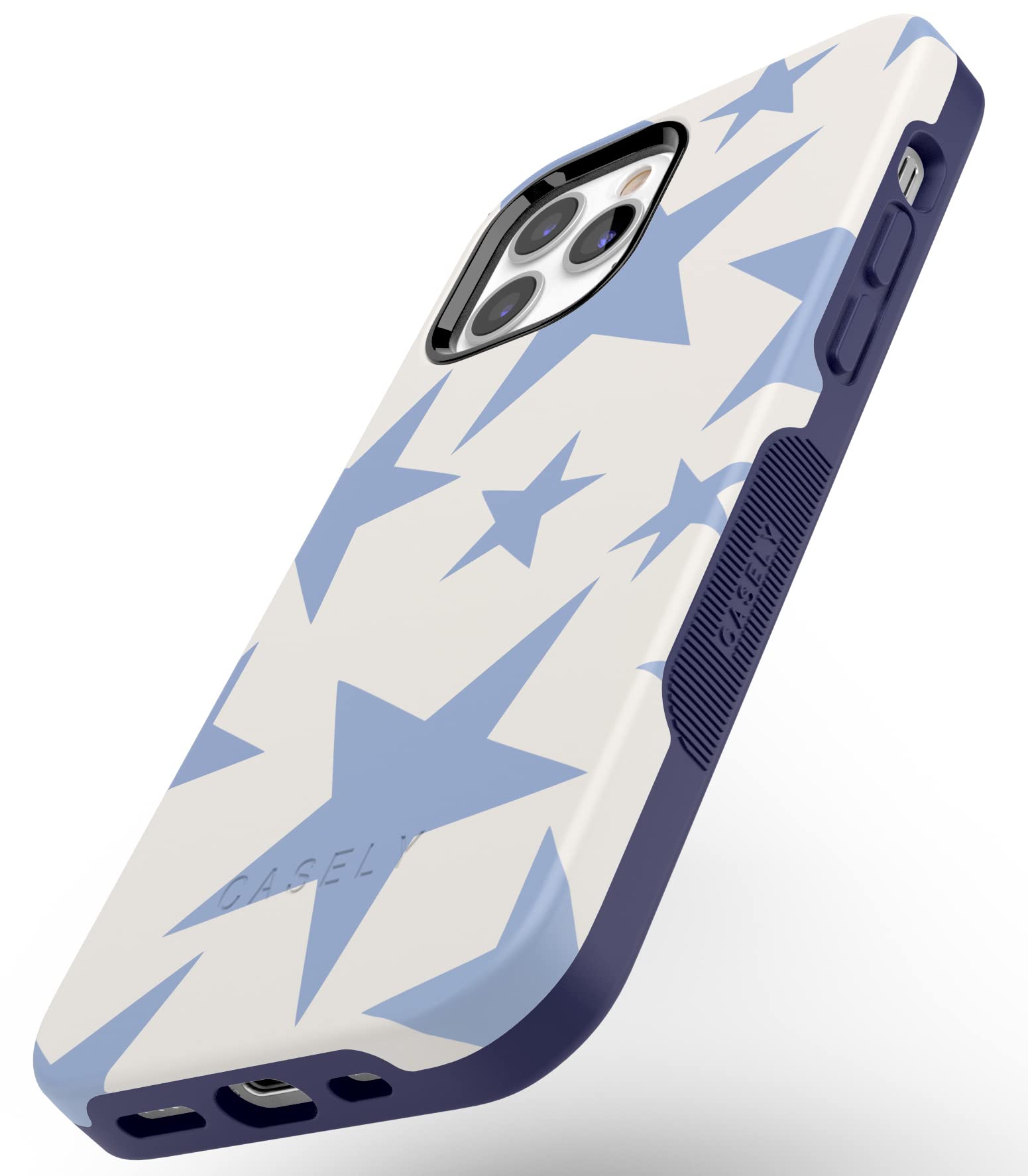 Casely iPhone 12/12 Pro Case with MagSafe - Stars Align Blue & White Protective Cover | Shockproof Slim Design for Everyday Use | Perfect for Work, Travel & Outdoor Activities