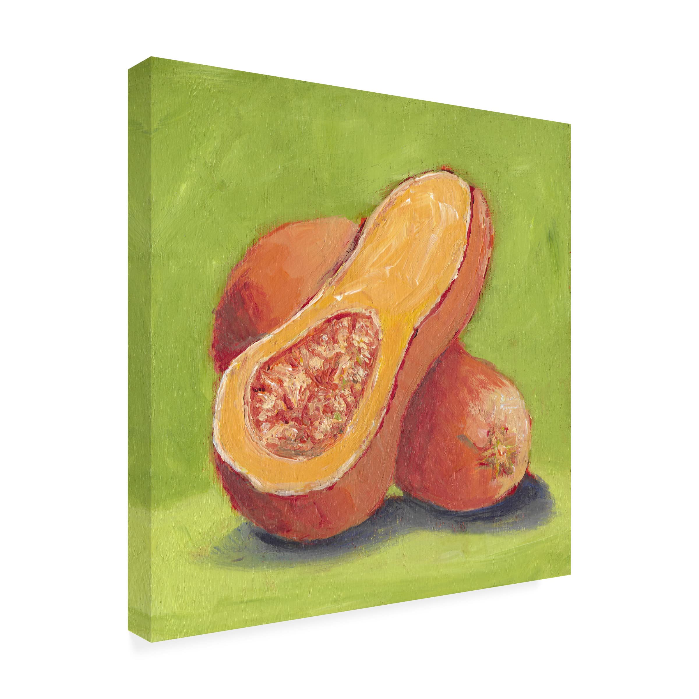 Trademark Fine Art 'Butternut' Canvas Painting by Carol Young - Nature Inspired Wall Decor for Living Room, Bedroom & Office