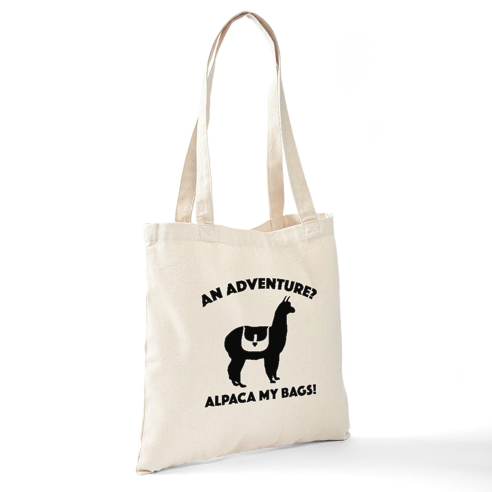 Alpaca My Bags Natural Canvas Tote Bag - Eco-Friendly Reusable Shopping Bag for Groceries, Beach & Daily Use | CafePress