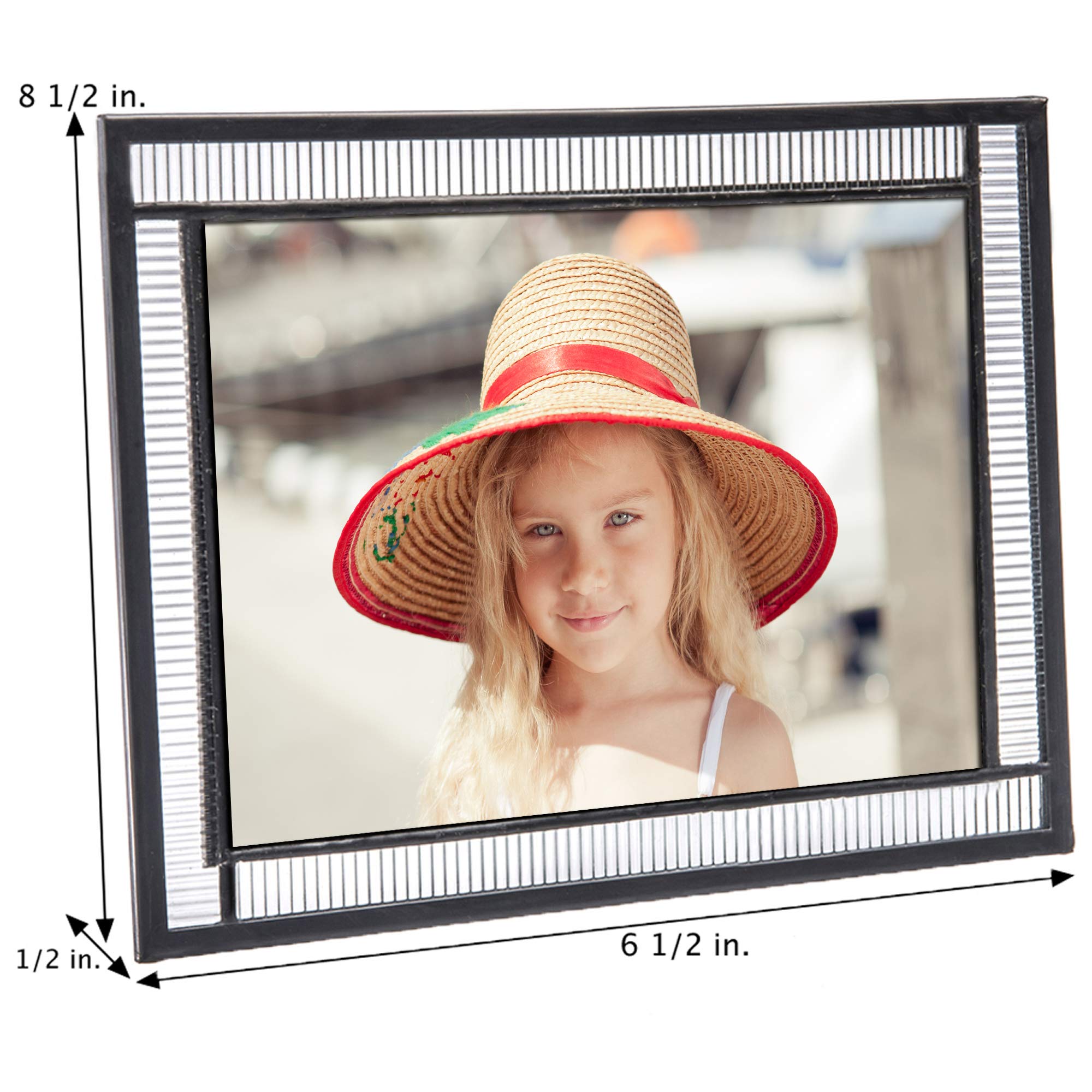 5x7 Picture Frames - Clear Glass Tabletop Display for Home & Office Decor | Perfect for Weddings, Graduations & Family Photos