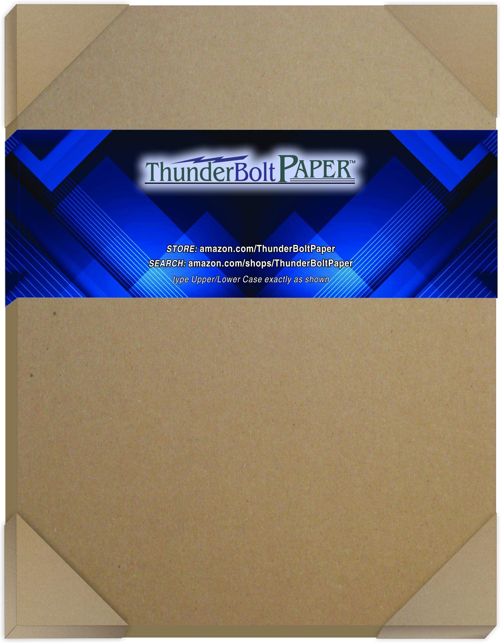 200 Sheets 24pt Chipboard - 8x10 Inches Light Medium Weight Cardboard for Framing, Photos, Crafts & Packaging | Brown Kraft Paper Board for Scrapbooking, DIY Projects & Shipping Supplies