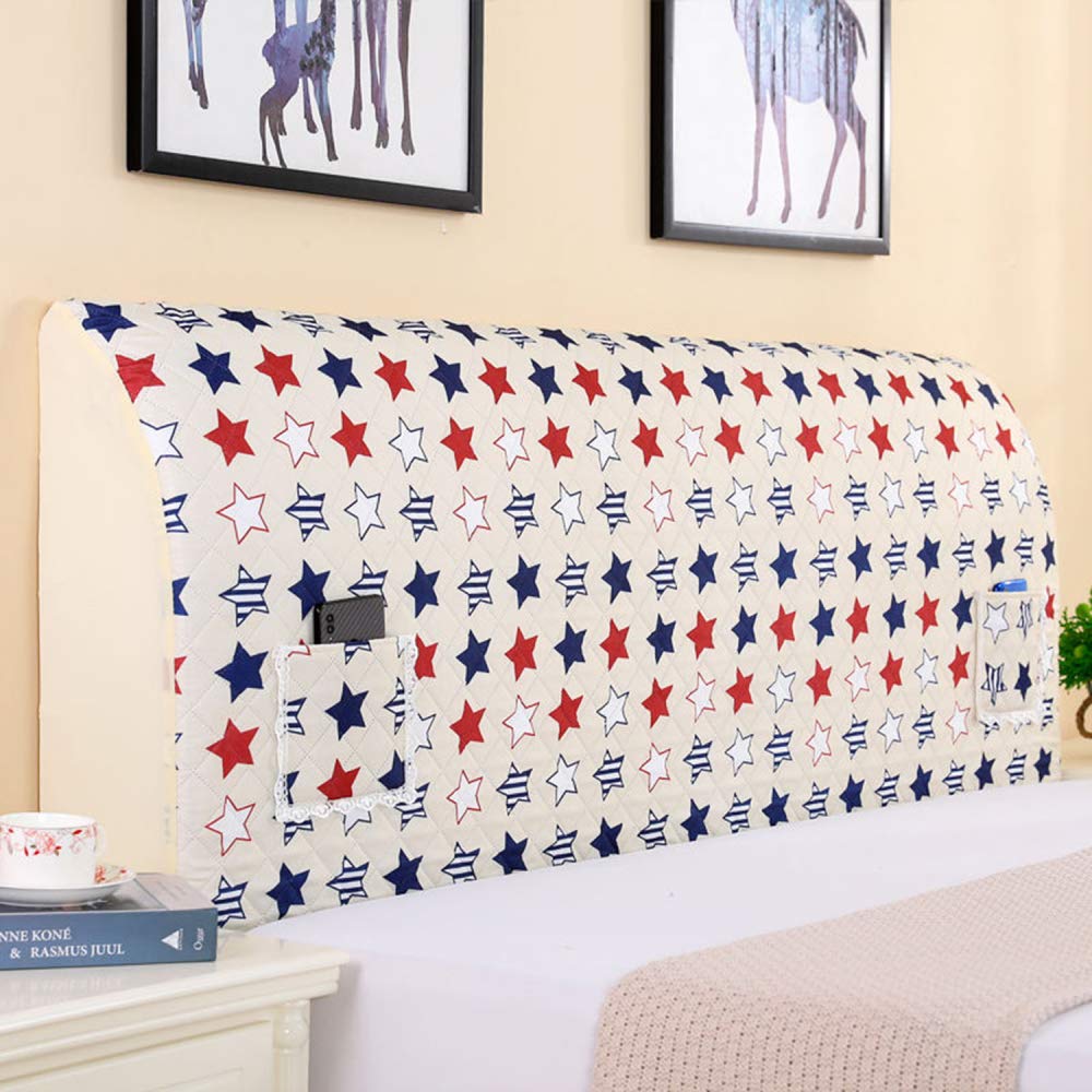 Stretchable Dustproof Bed Headboard Slipcover Protector for Twin, Queen, Full & California King Size Beds - Decorative Headboard Cover (120x60cm, Color7) | Perfect for Bedroom Decor, Dust Protection & Furniture Maintenance