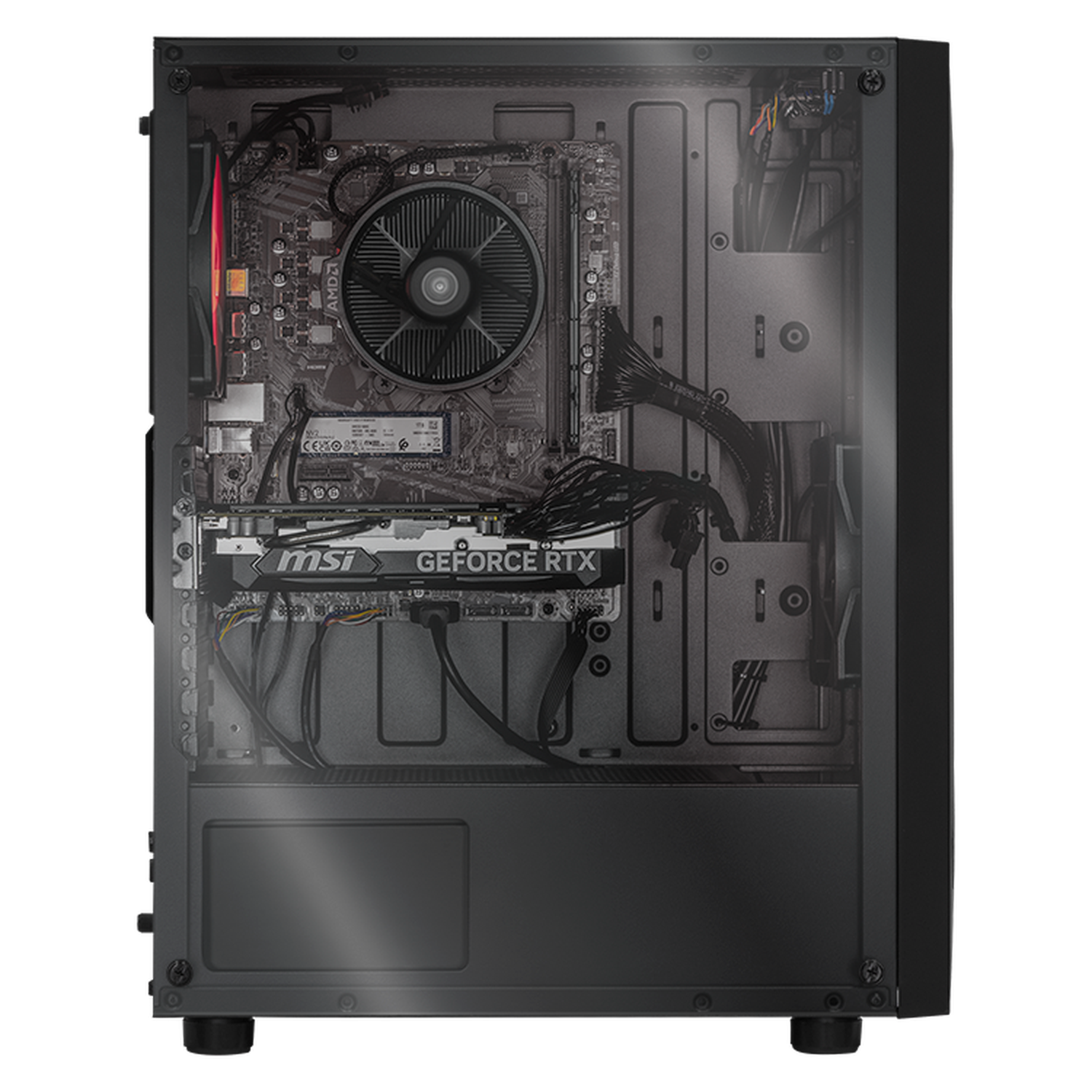 MSI Gaming PC with NVIDIA GeForce RTX 4060, AMD Ryzen 5 5500, 16GB RAM, 1TB SSD, 23.8