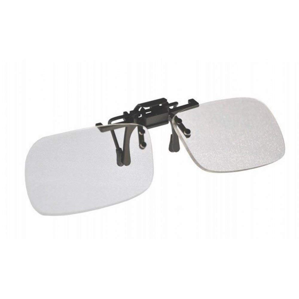 Magna-Flip Clip-On Flip-Up Magnifying Glasses | +2.00 Diopter | Convert Distance Glasses to Reading & Computer Glasses | Perfect for Reading, Crafting & Computer Work