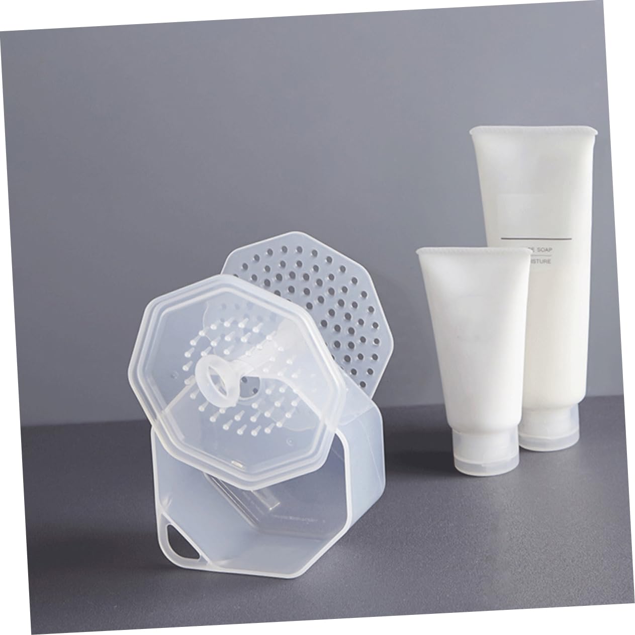 2 Sets Durable Foam Maker for Face Wash - Rich Cream Bubbler & Foamer Cup for Skincare - Korean Style White PP Foam Maker for Gentle Cleansing & Spa at Home