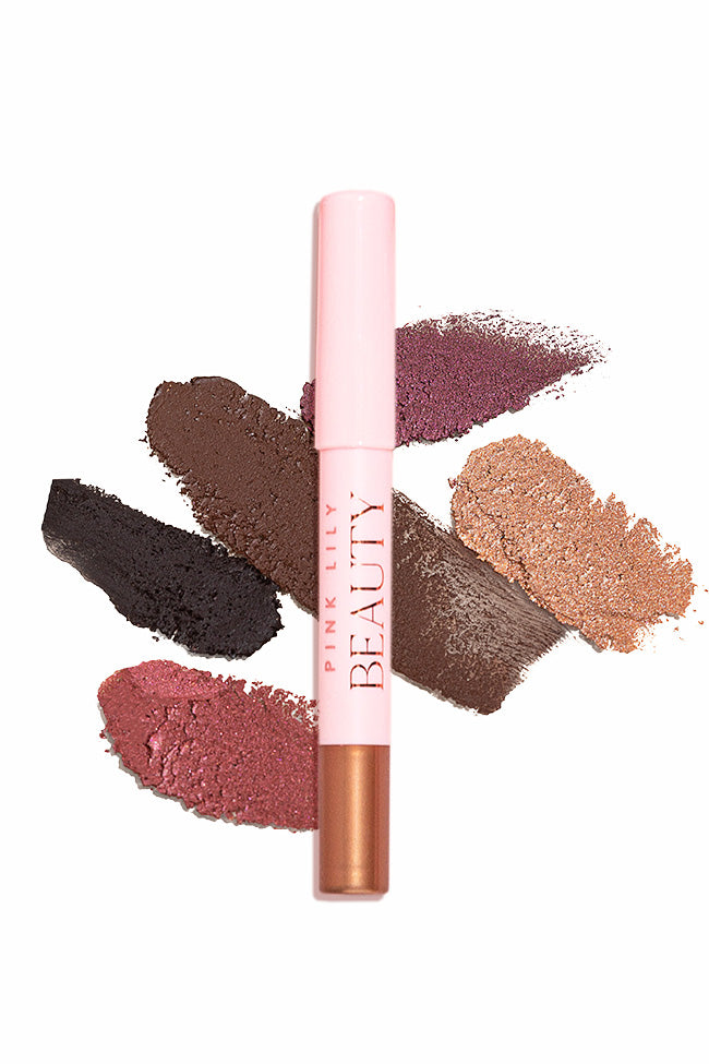 Pink Lily Beauty Eye Want It All Multi Eyeshadow & Eyeliner Palette - Copper Rose | Long-Lasting Pigmented Makeup Kit for Day & Night Looks | Perfect for Parties, Weddings & Special Occasions