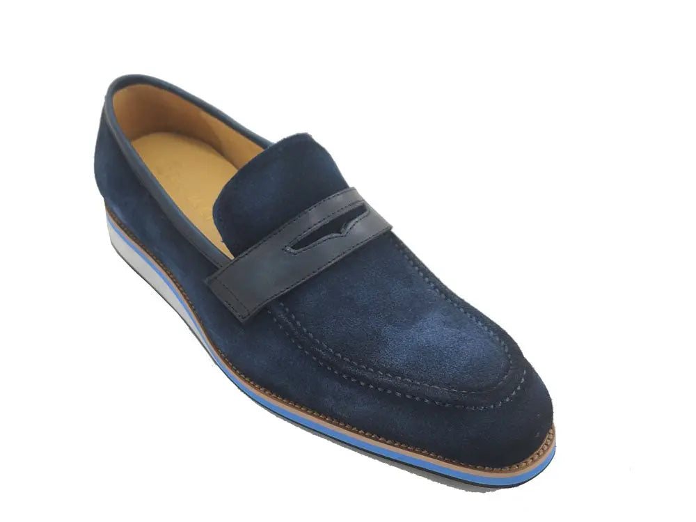 Stylish Suede Penny Loafers for Men & Women - Comfortable Slip-On Casual Shoes for Office, Business & Daily Wear