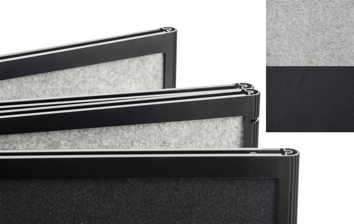 Double Sided Trade Show Presentation Board - 4 Panel Display for 8-Foot Tables (With/Without LED Lights) - Perfect for Exhibitions, Conventions & Business Events