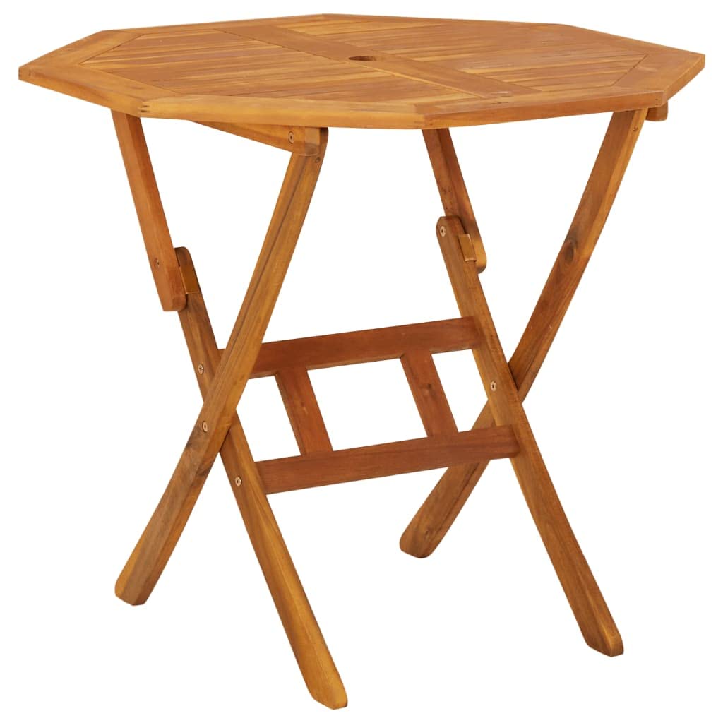 Solid Acacia Wood Folding Patio Table 35.4