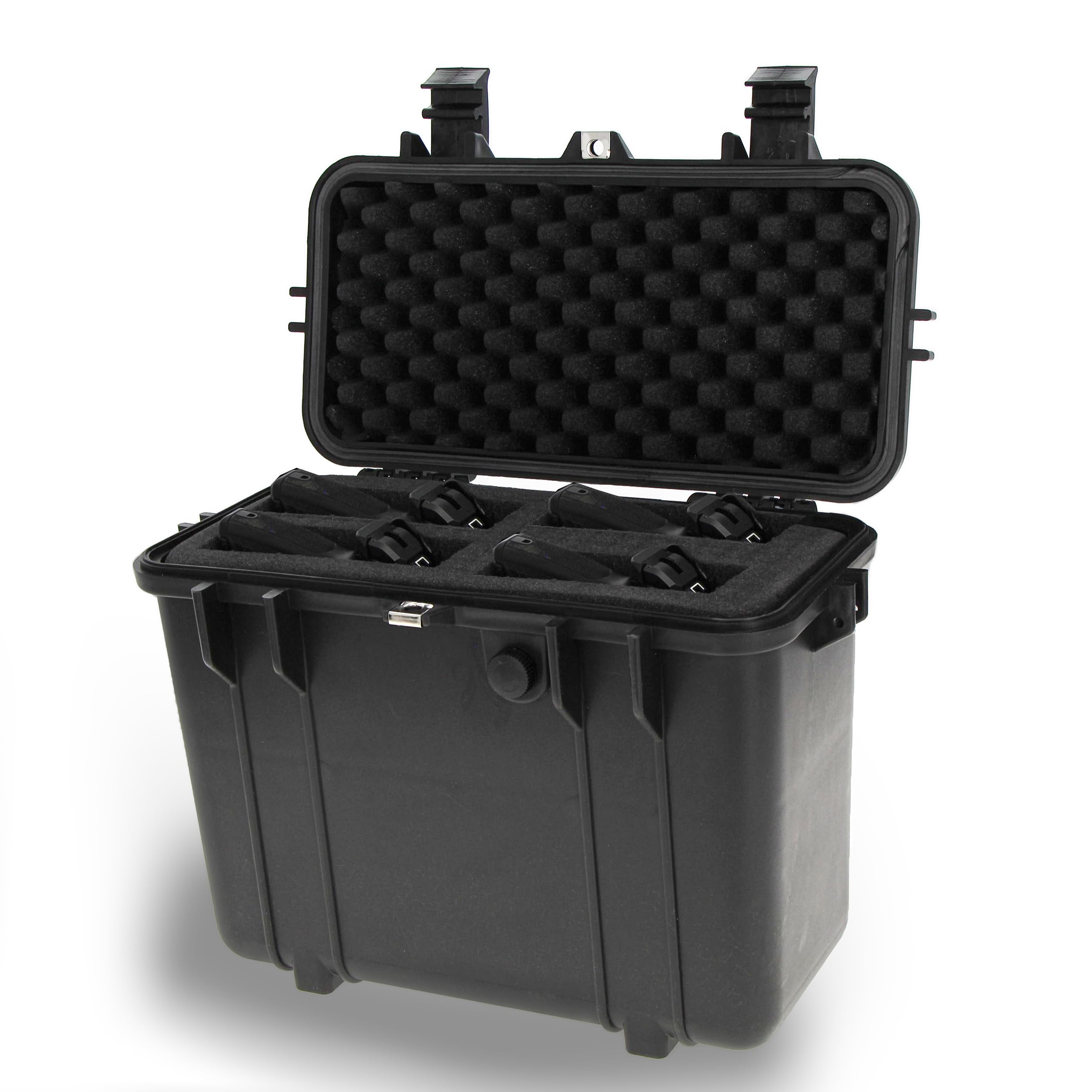 14.1 x 7.9 x 12.4in Waterproof Hard Case with Customizable Foam Padding - Protective Storage for Rifles, Cameras, Drones, Guitars & Electronics | Ideal for Travel, Hunting, Photography & Equipment Transport