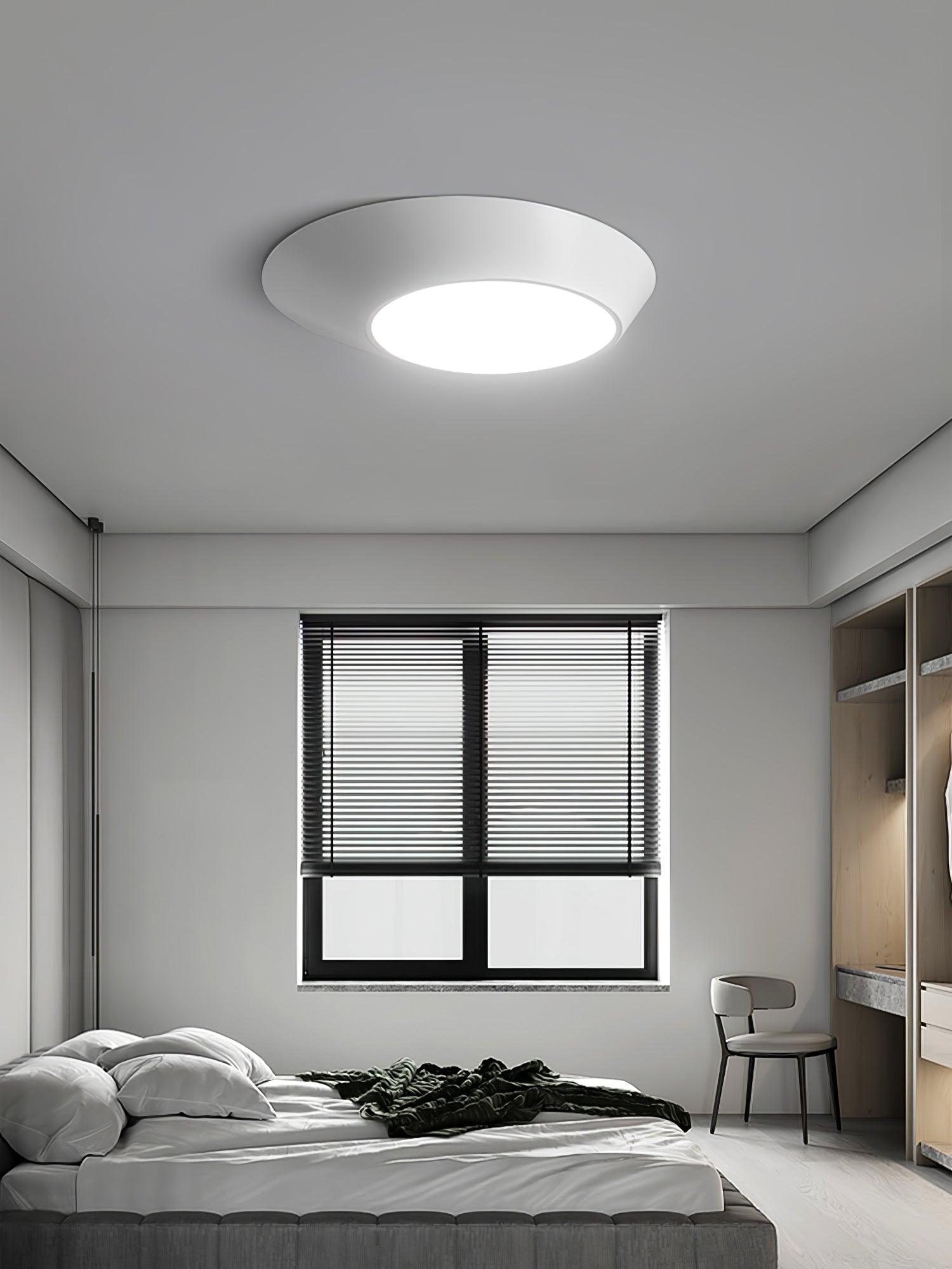 Modern Angled Ceiling Light Fixture - Adjustable LED Flush Mount for Kitchen, Bedroom & Hallway - Energy Efficient Indoor Lighting Solution