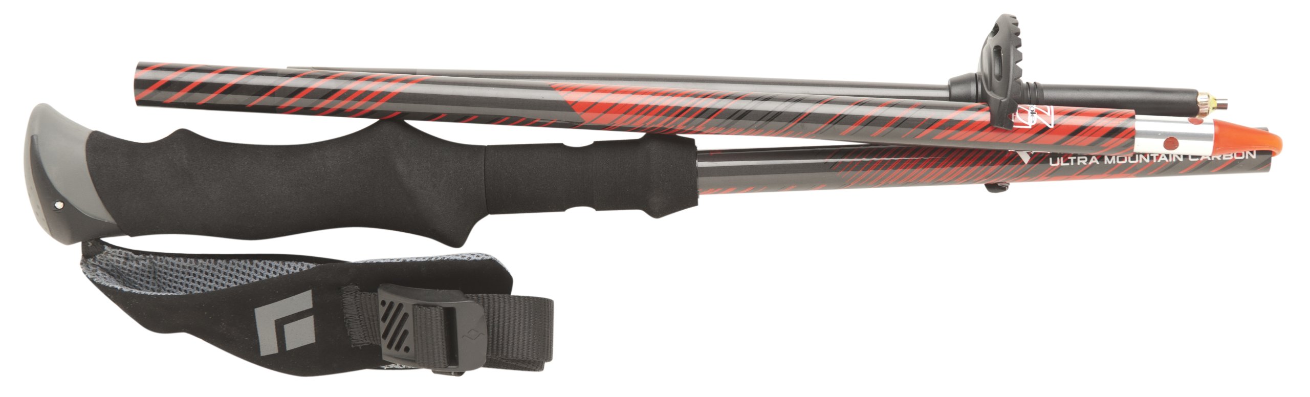 Black Diamond Ultra Mountain Carbon Trekking Poles - Lightweight Adjustable Hiking Sticks for Backpacking, Trail Running & Mountaineering - Pair for Men & Women