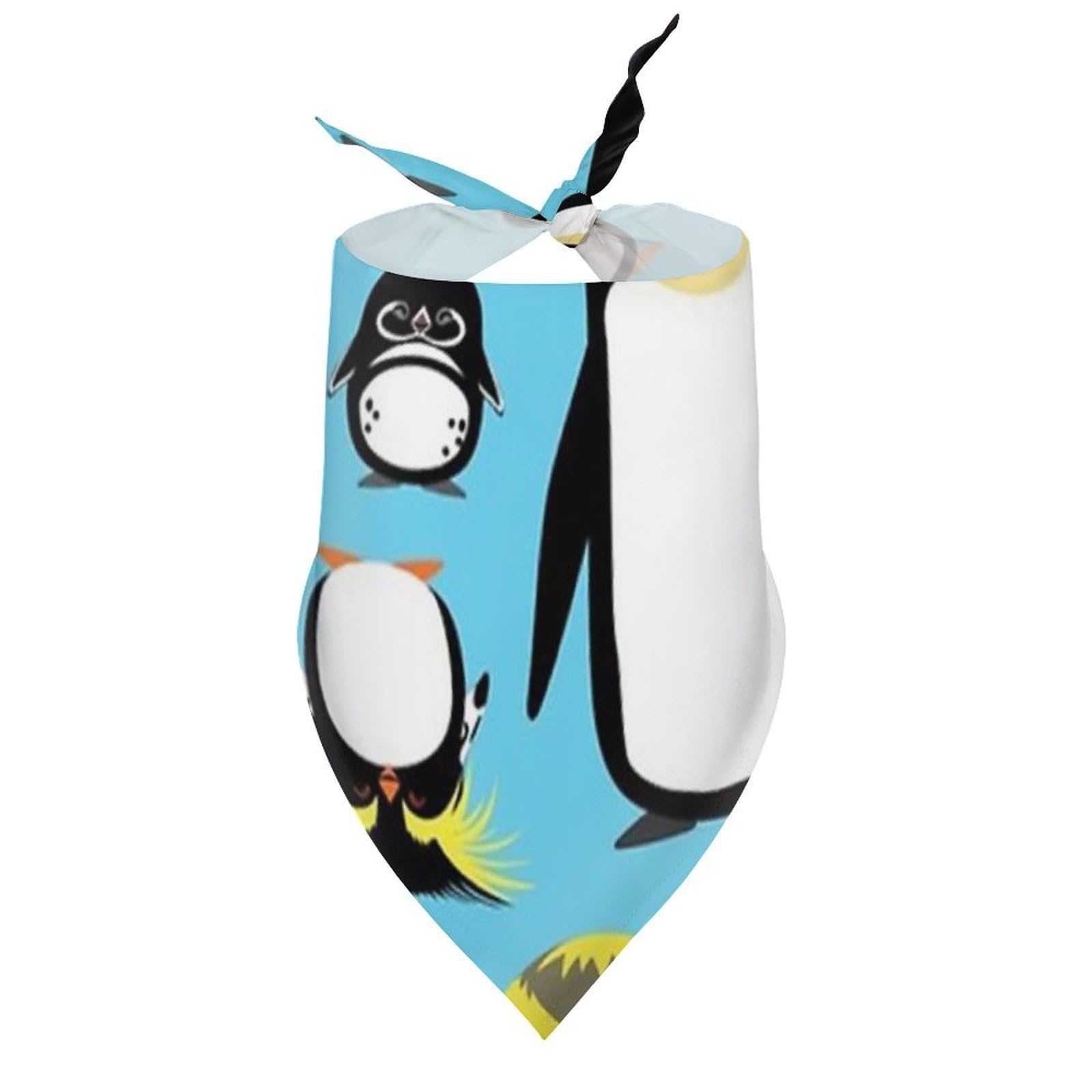 Cute Penguins Dog Bandanas - Soft Pet Scarf & Bib for Small Medium Large Dogs - Christmas Thanksgiving Holiday Gift for Pets - Perfect for Parties, Photos & Seasonal Celebrations