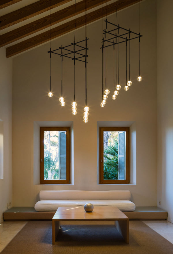 Algorithm Frame 0825 Modern Pendant Lamp - Sleek Geometric Design for Living Room, Dining Room & Bedroom Lighting